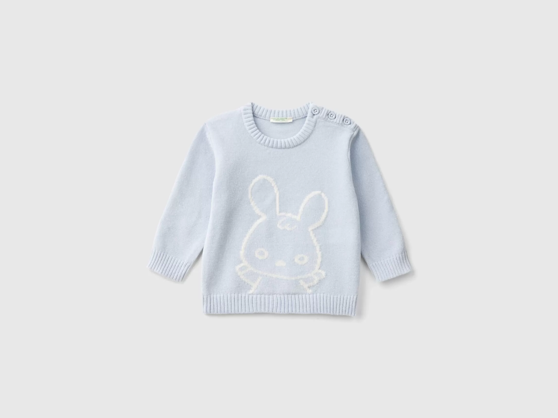 United Colors of Benetton Sweater with bunny inlay