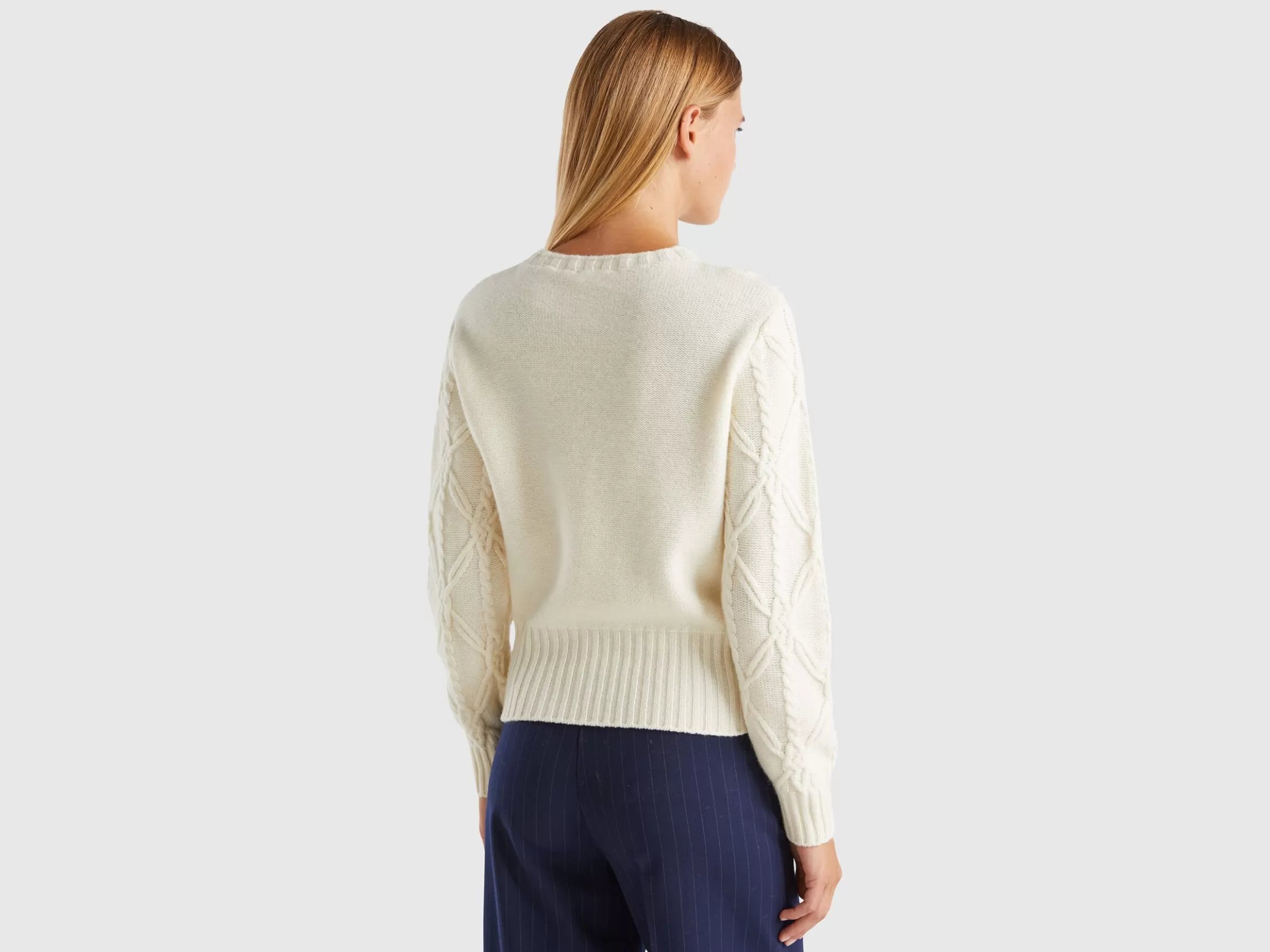 United Colors of Benetton Sweater with cable knit