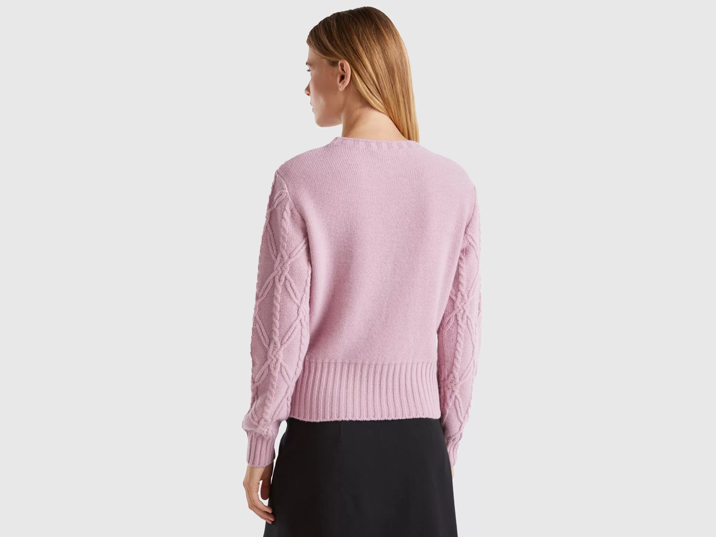 United Colors of Benetton Sweater with cable knit