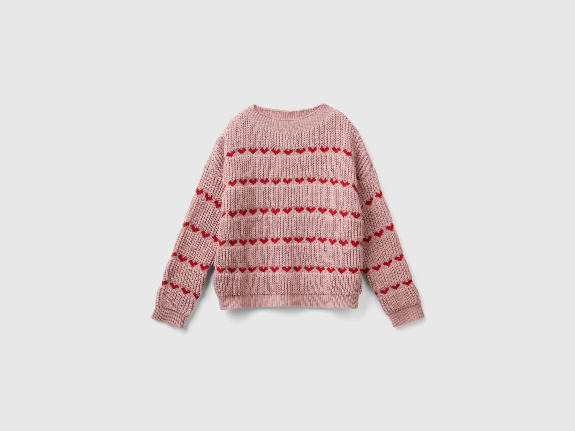 United Colors of Benetton Sweater with heart inlay