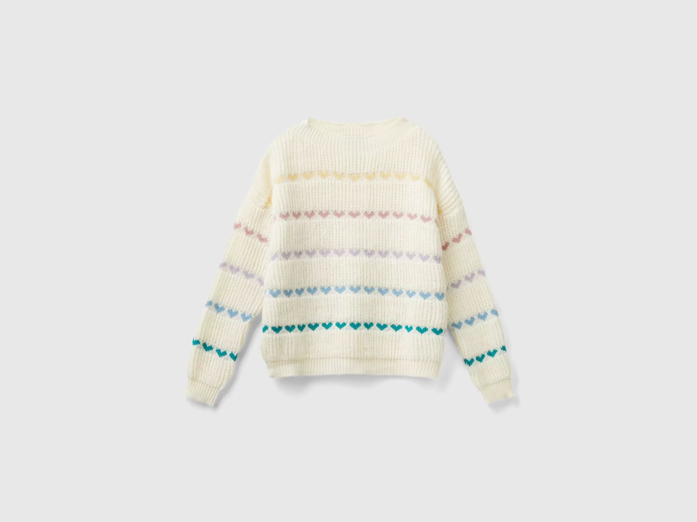 United Colors of Benetton Sweater with heart inlay