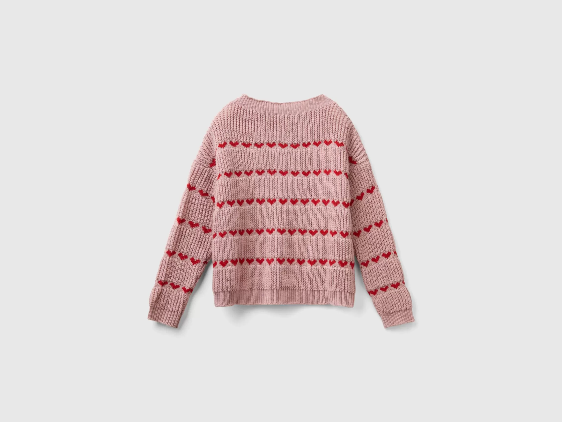 United Colors of Benetton Sweater with heart inlay