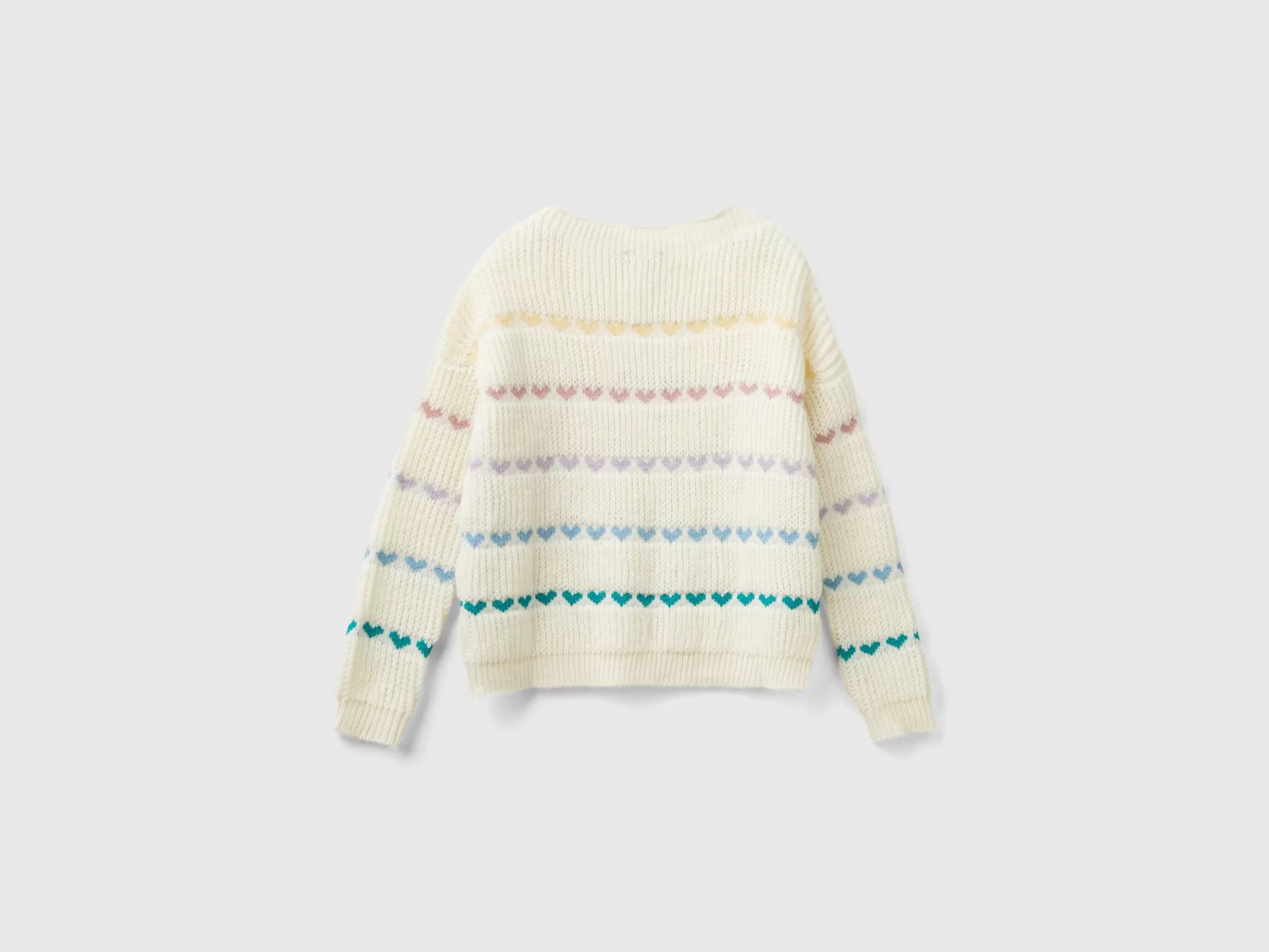 United Colors of Benetton Sweater with heart inlay