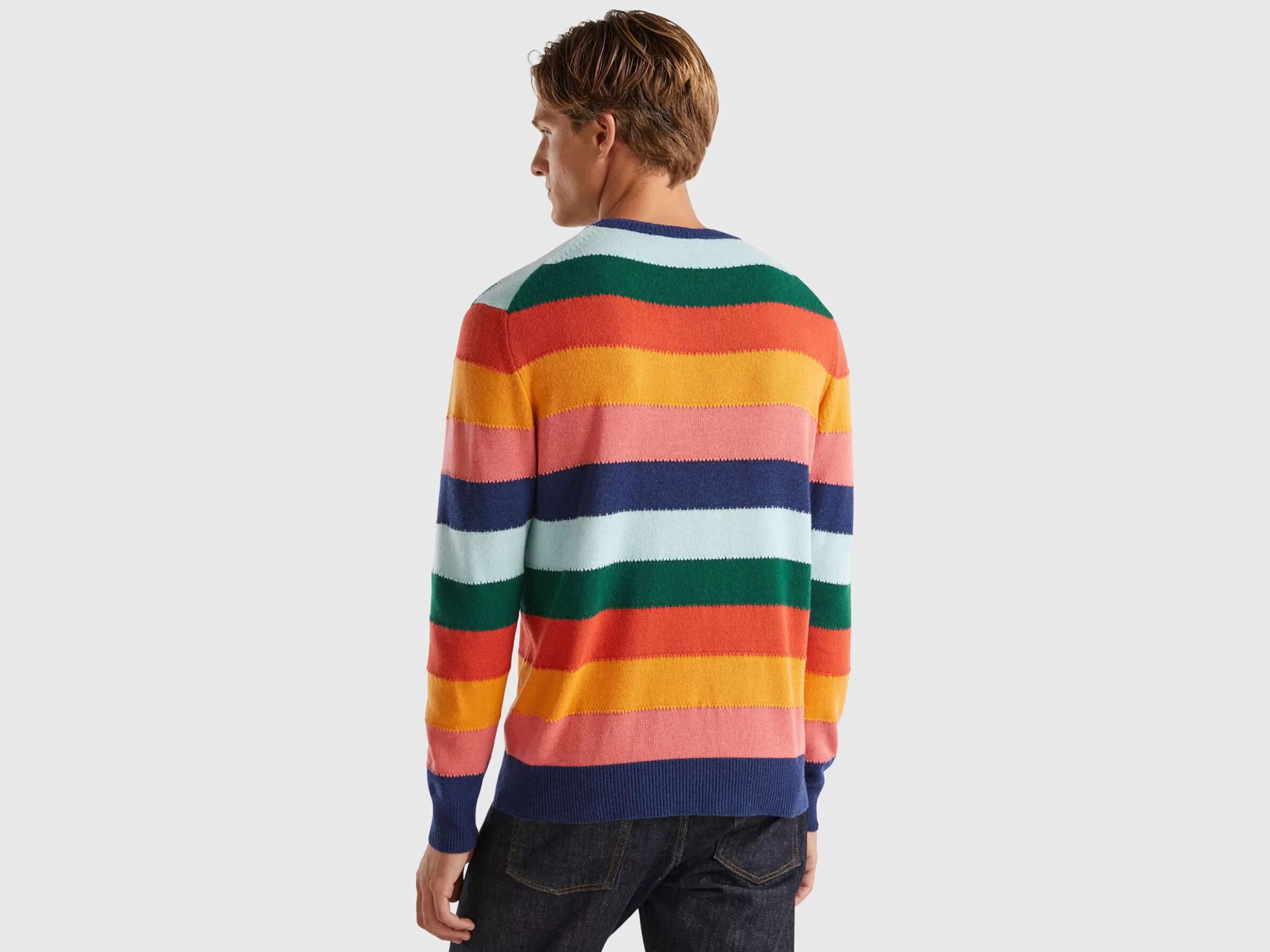 United Colors of Benetton Sweater with multicolor stripes