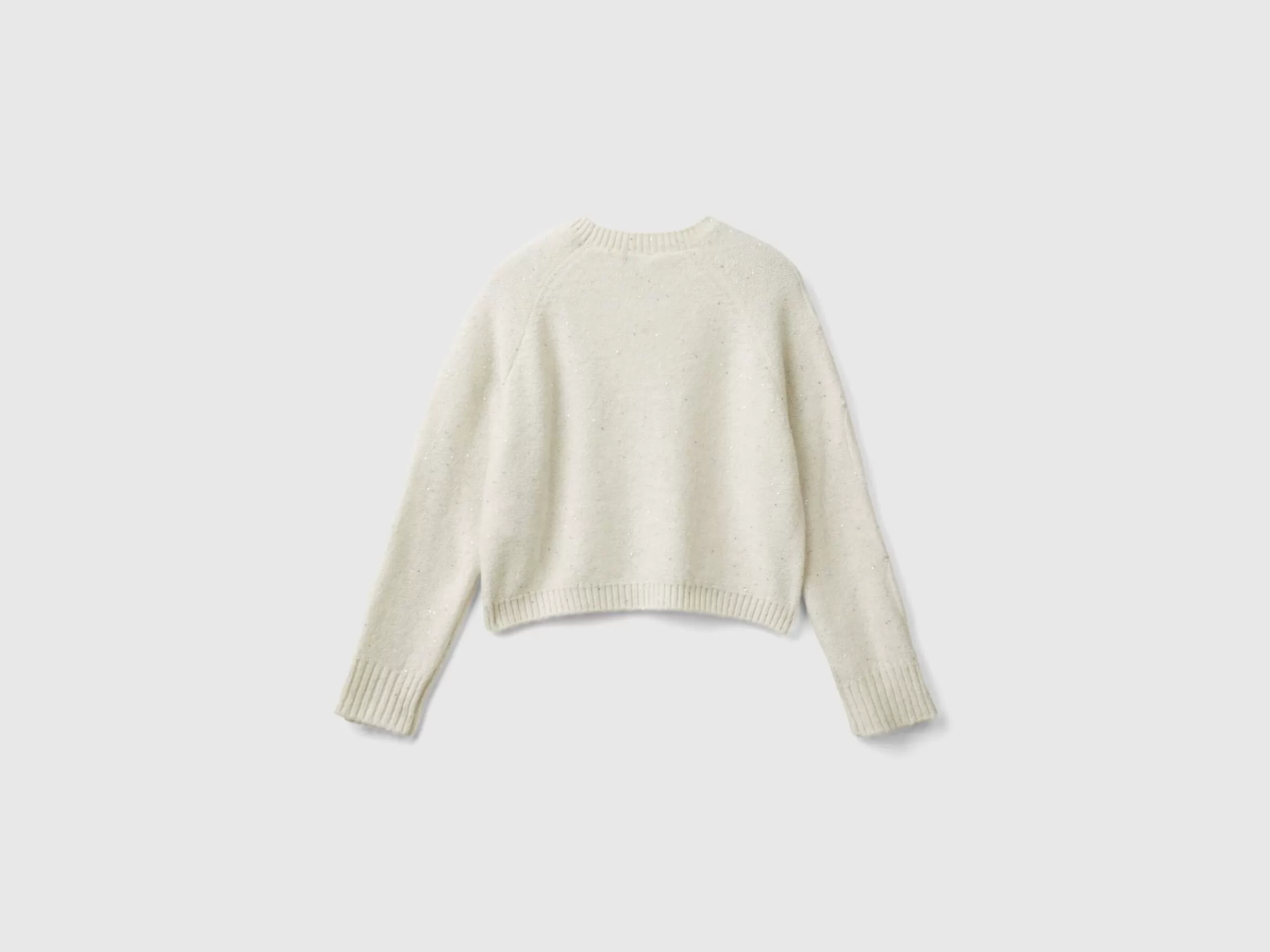 United Colors of Benetton Sweater with recycled fabric and sequins