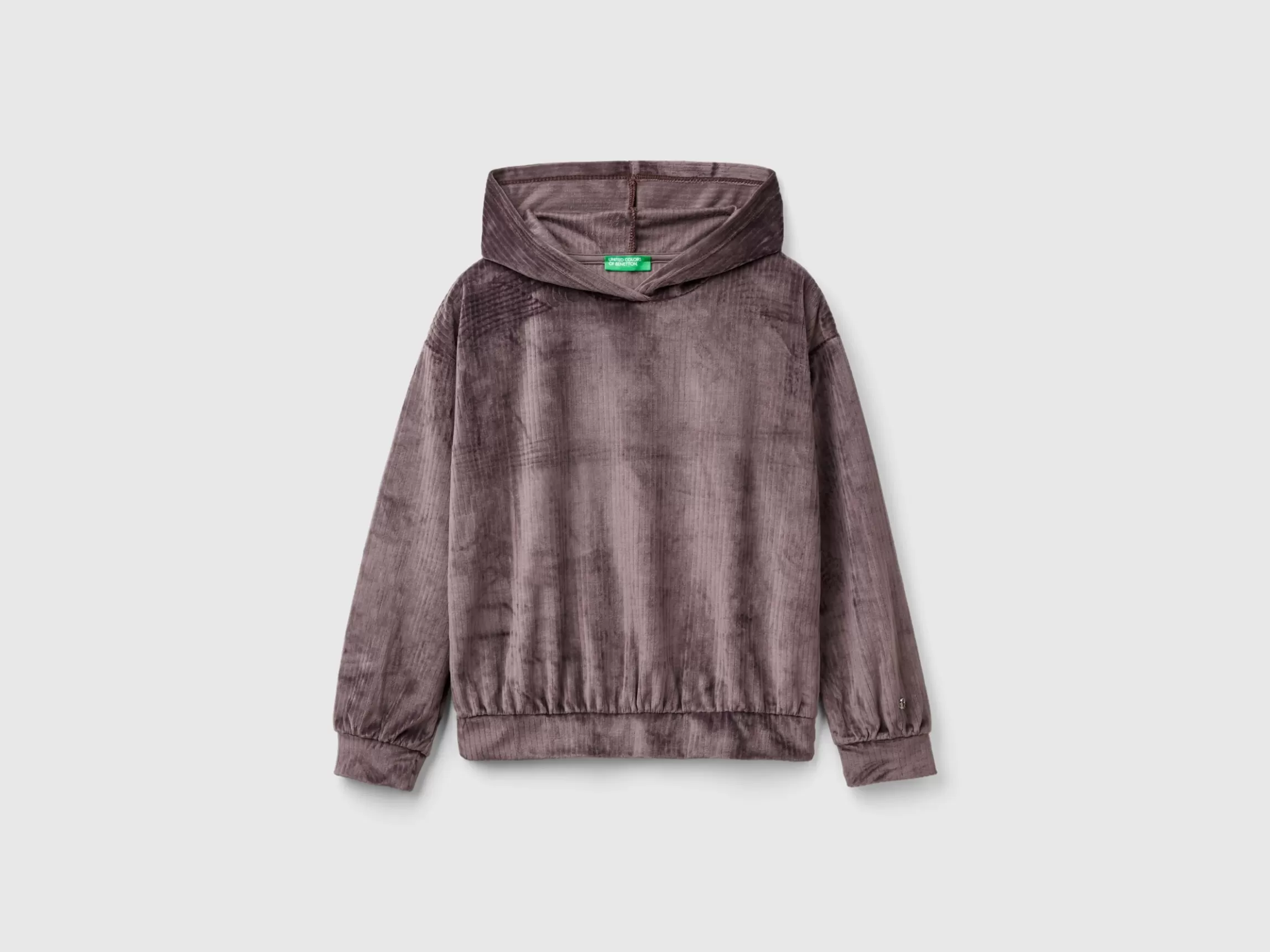 United Colors of Benetton Sweatshirt in chenille with hood