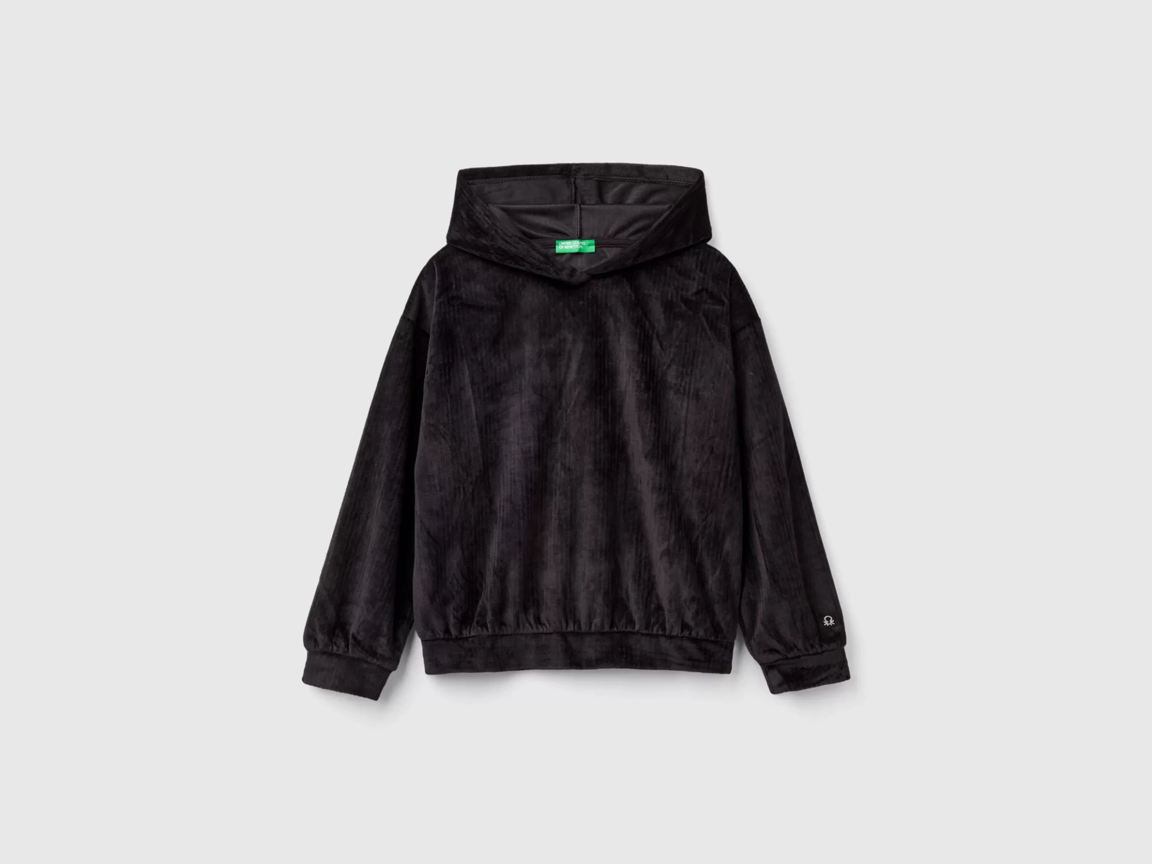 United Colors of Benetton Sweatshirt in chenille with hood