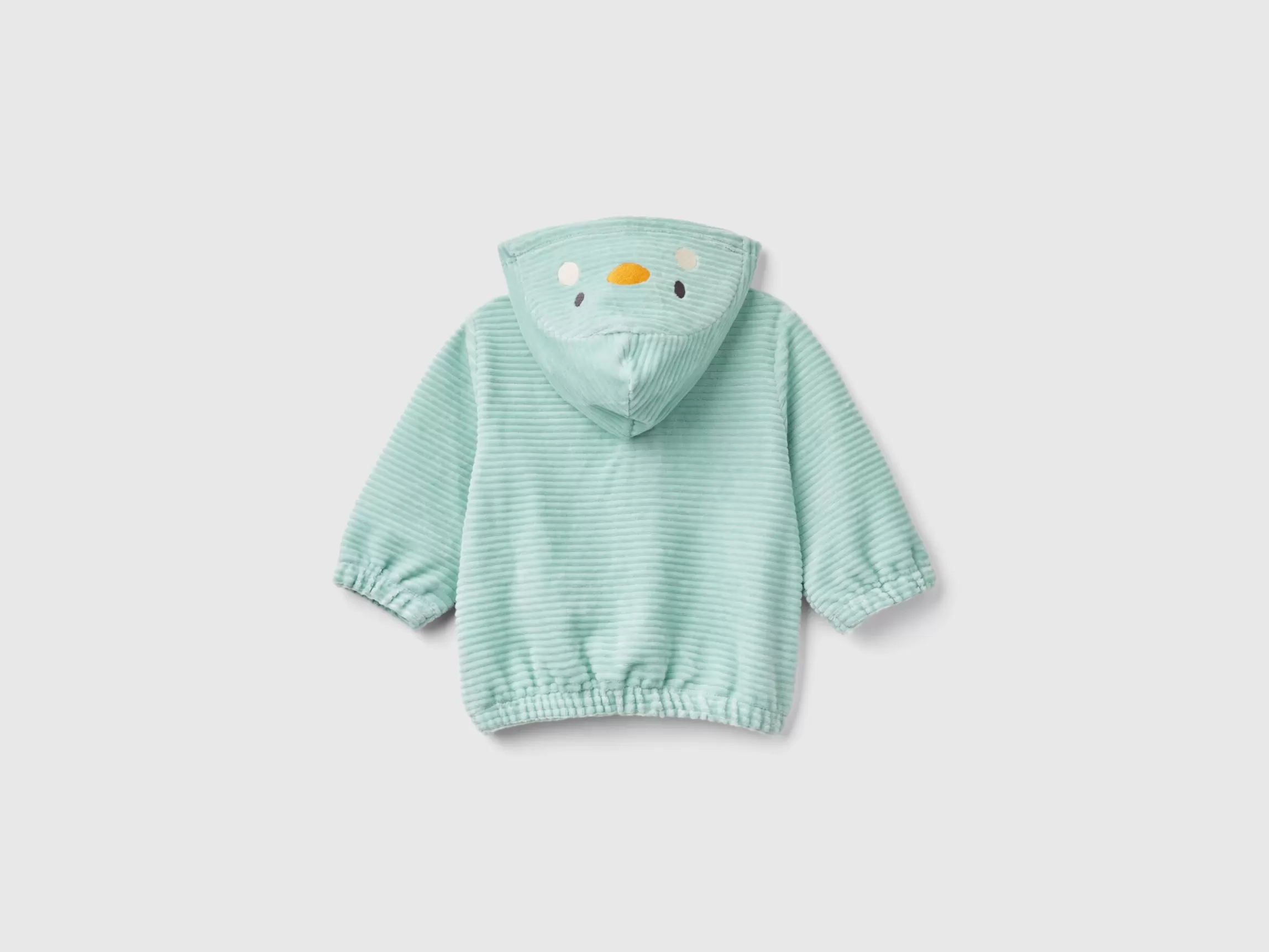 United Colors of Benetton Sweatshirt in chenille with hood