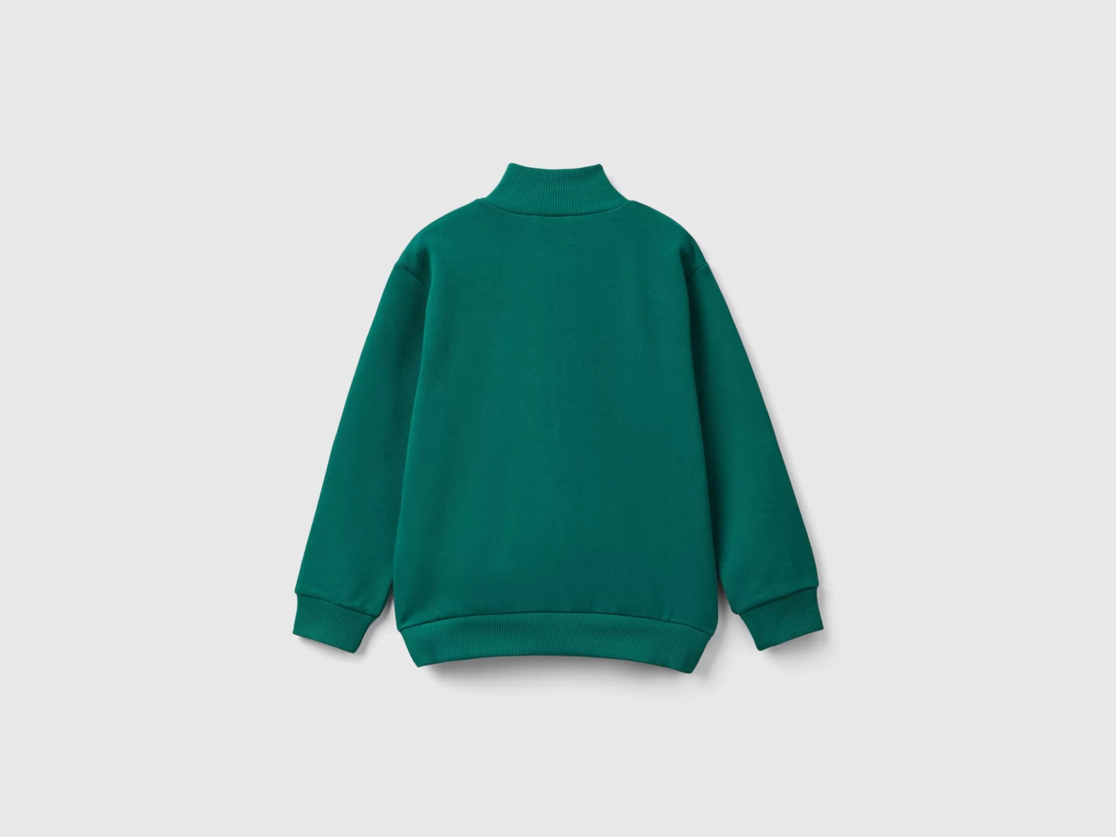 United Colors of Benetton Sweatshirt in organic cotton with zip