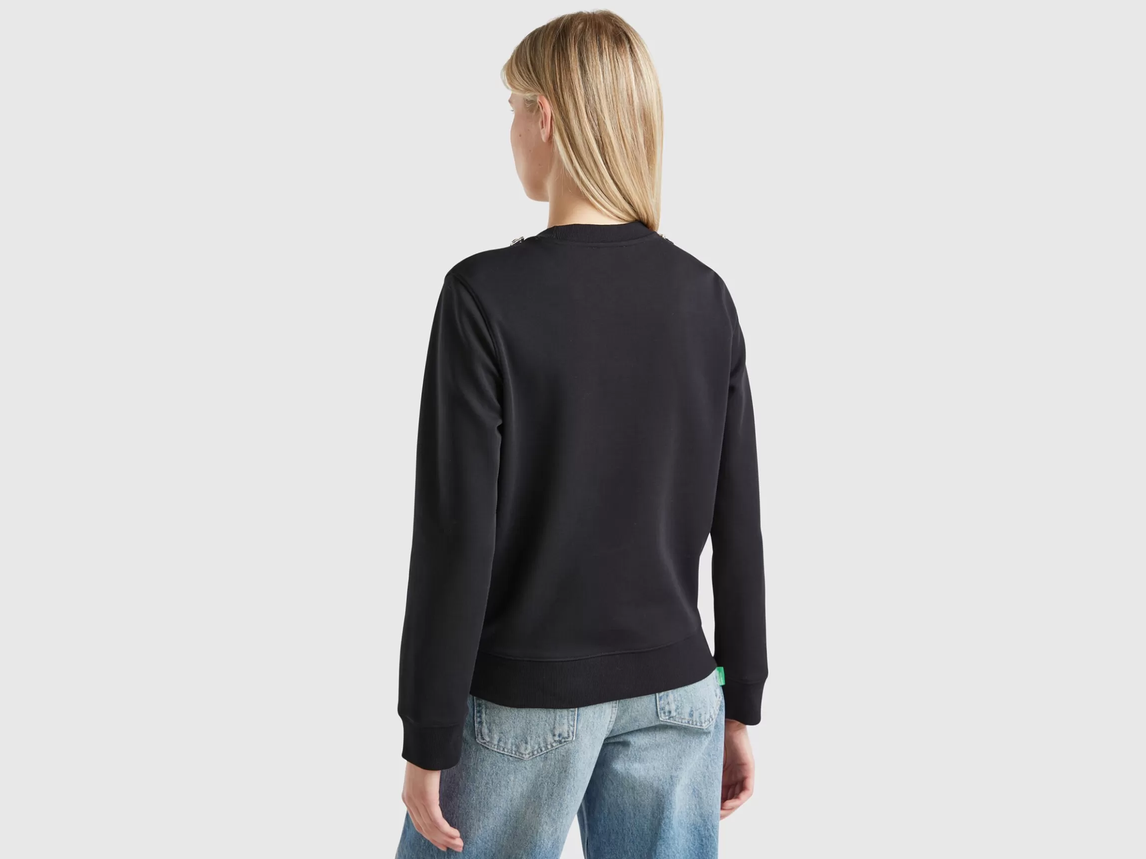 United Colors of Benetton Sweatshirt with jewel effect applique