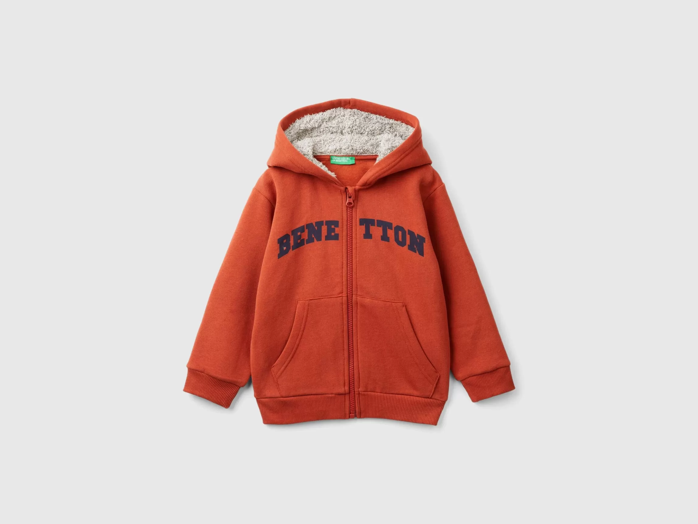 United Colors of Benetton Sweatshirt with lined hood