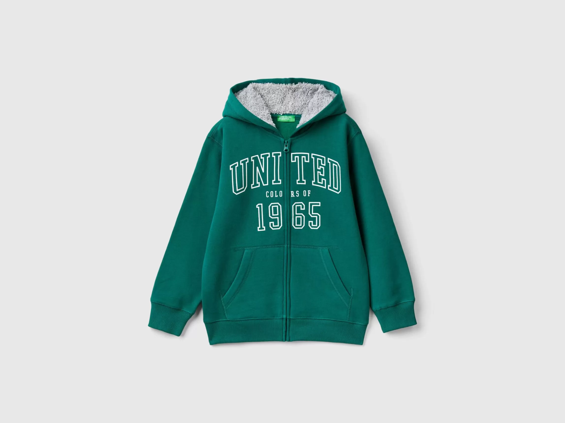 United Colors of Benetton Sweatshirt with lined hood