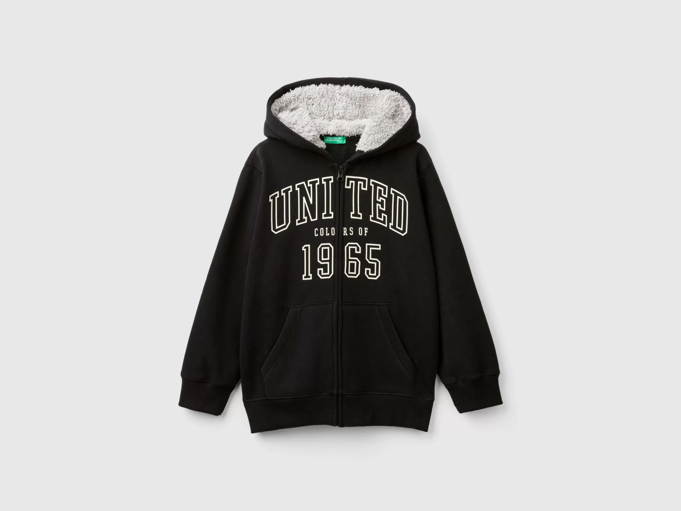 United Colors of Benetton Sweatshirt with lined hood