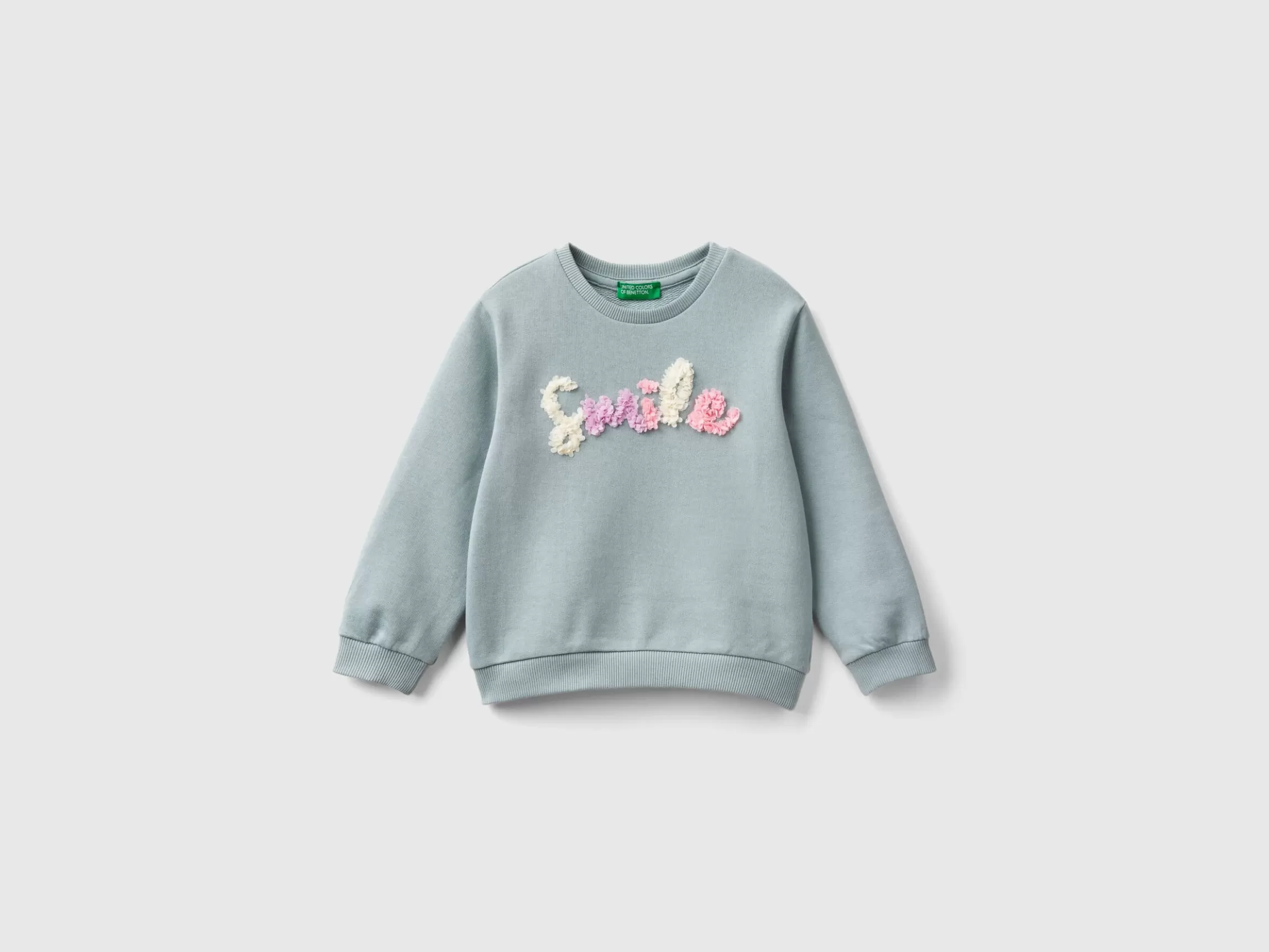 United Colors of Benetton Sweatshirt with petal look applique