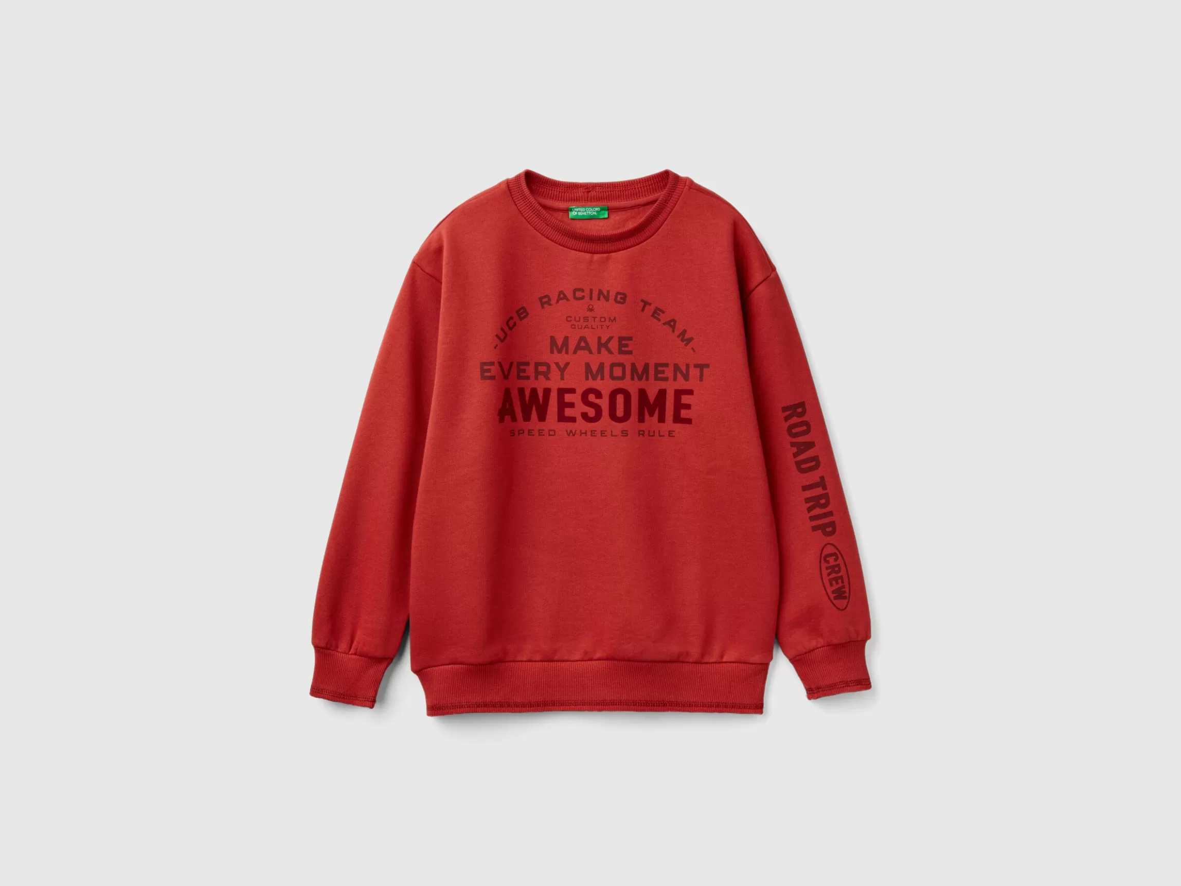 United Colors of Benetton Sweatshirt with velvet effect print