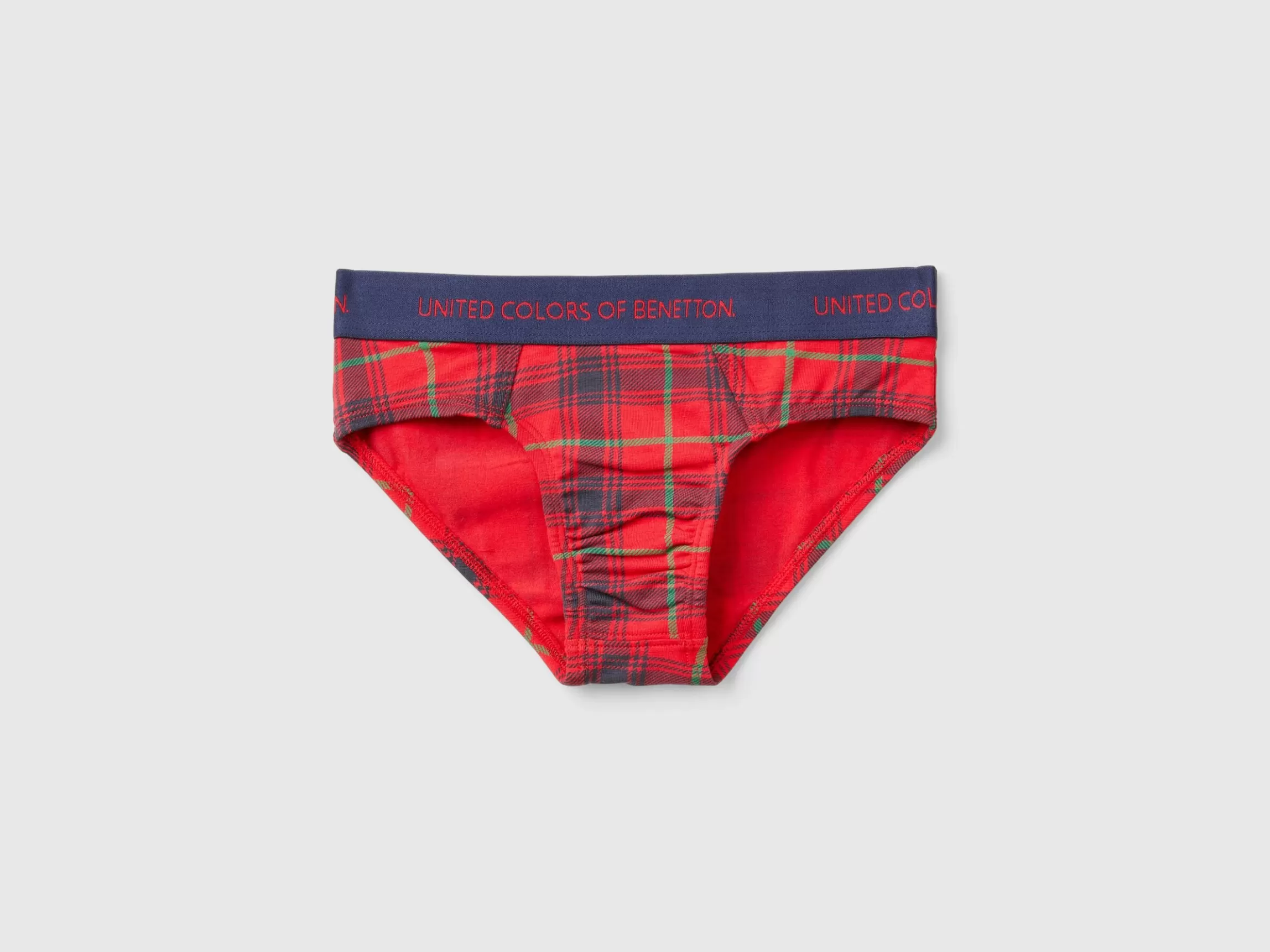 United Colors of Benetton Tartan check briefs