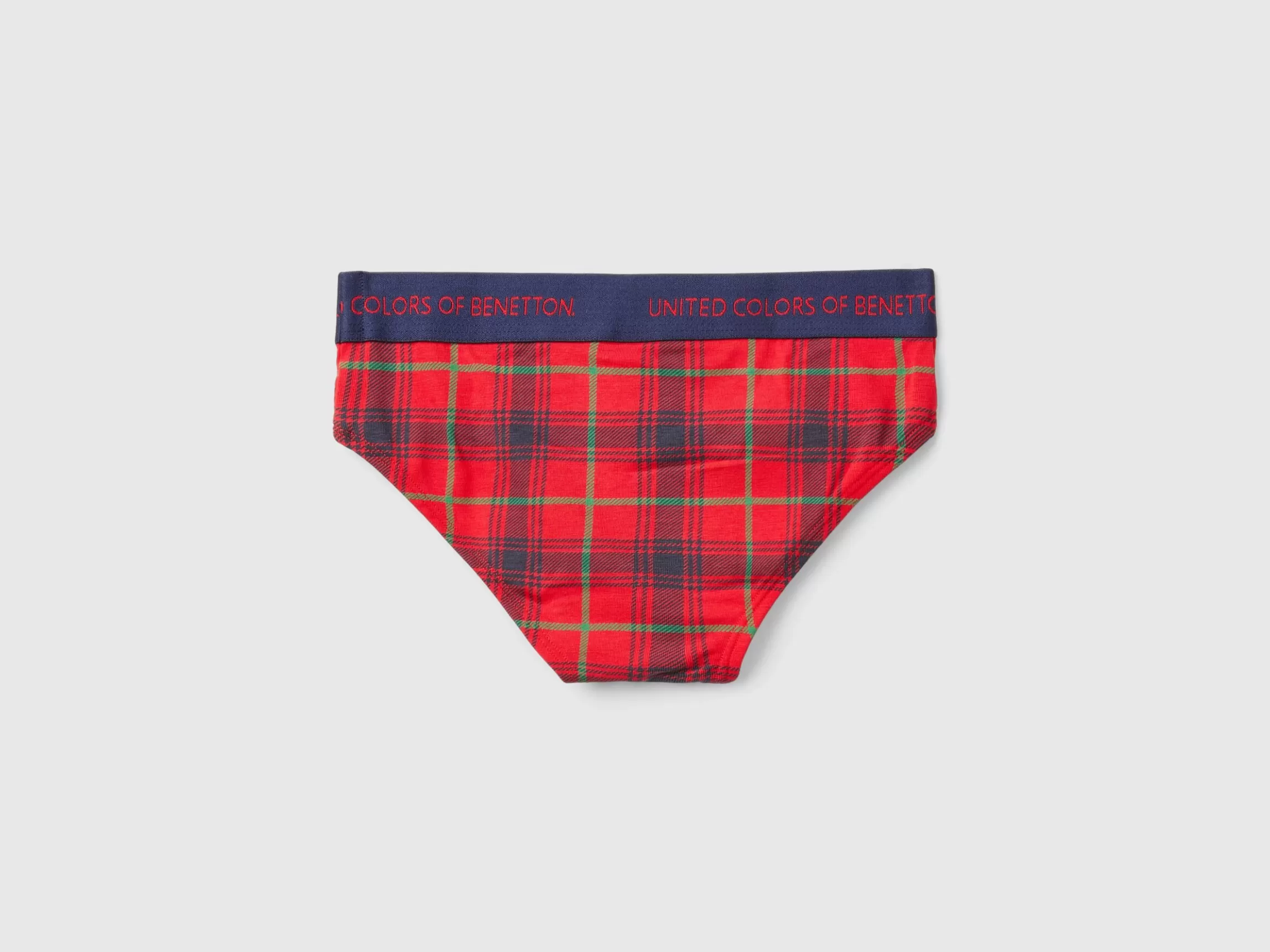 United Colors of Benetton Tartan check briefs