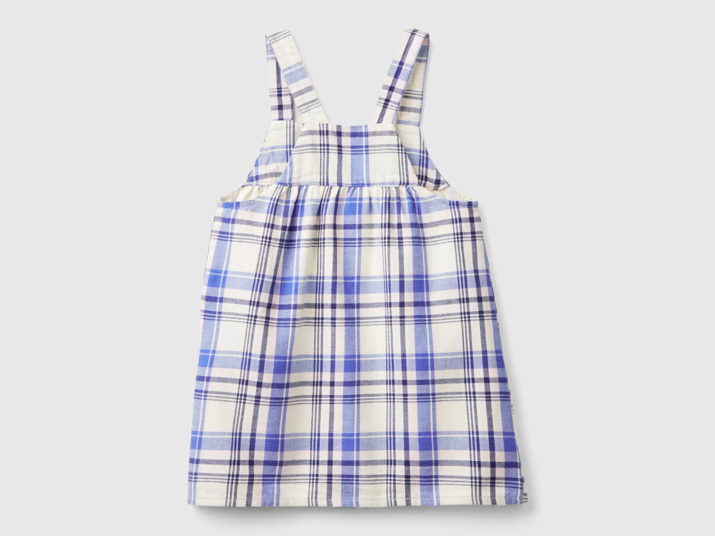 United Colors of Benetton Tartan dungaree dress