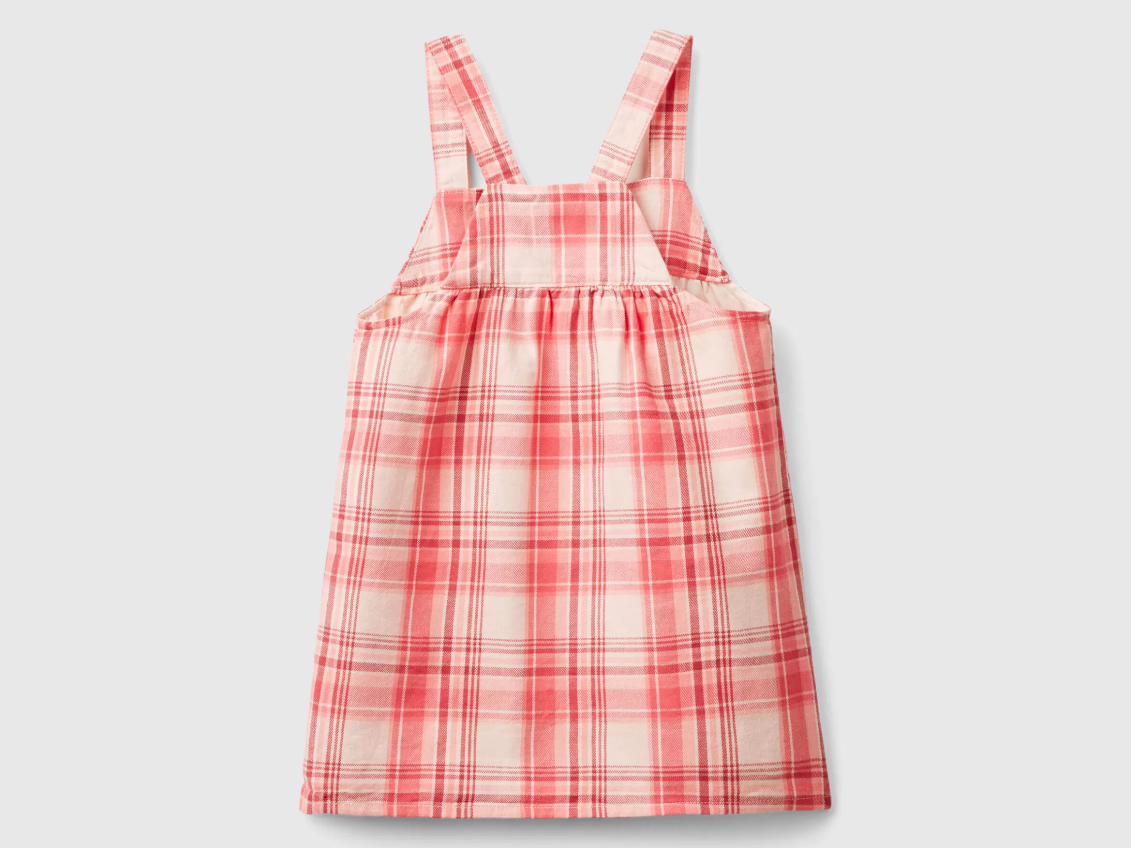 United Colors of Benetton Tartan dungaree dress