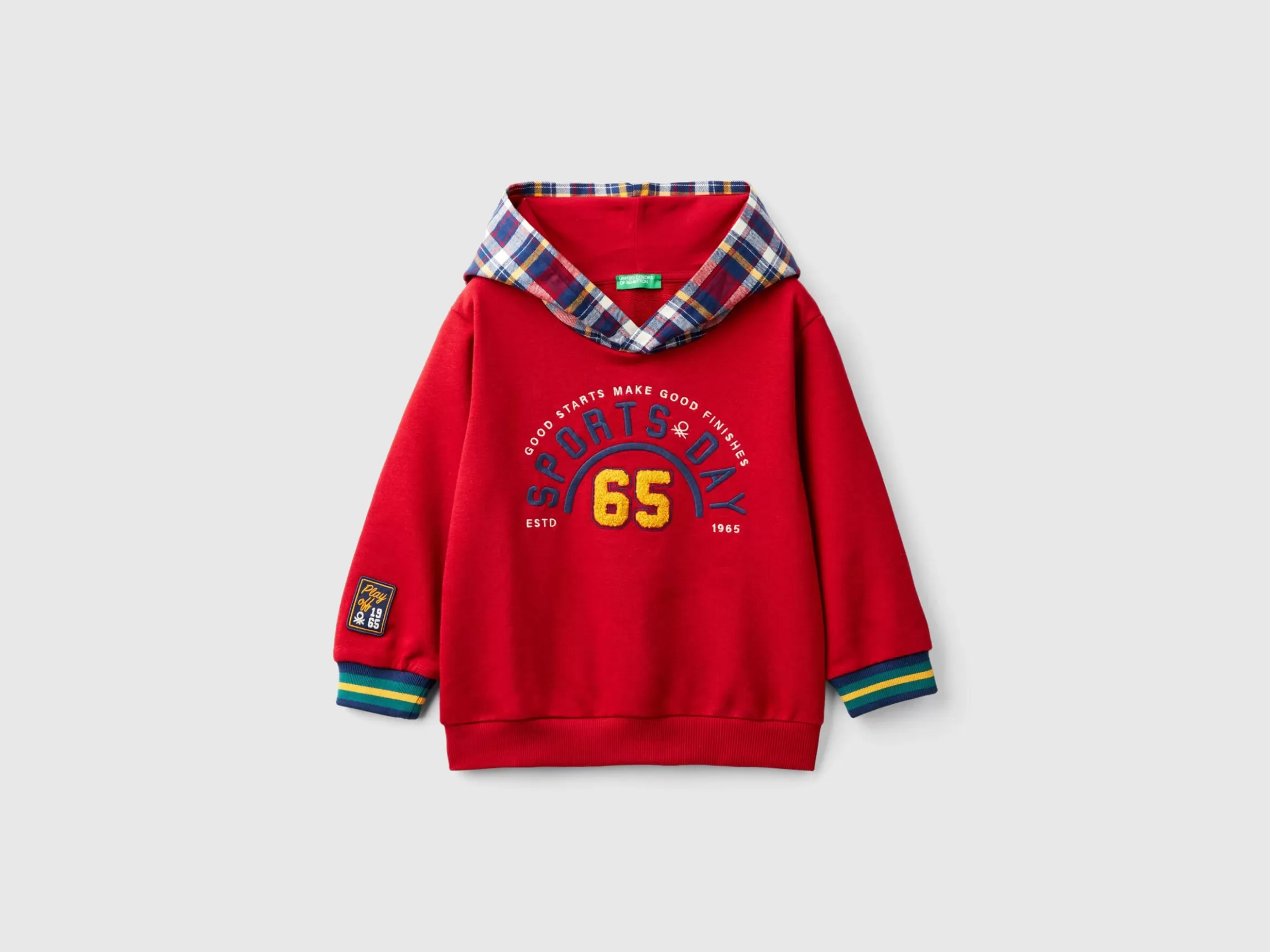 United Colors of Benetton Tartan hoodie