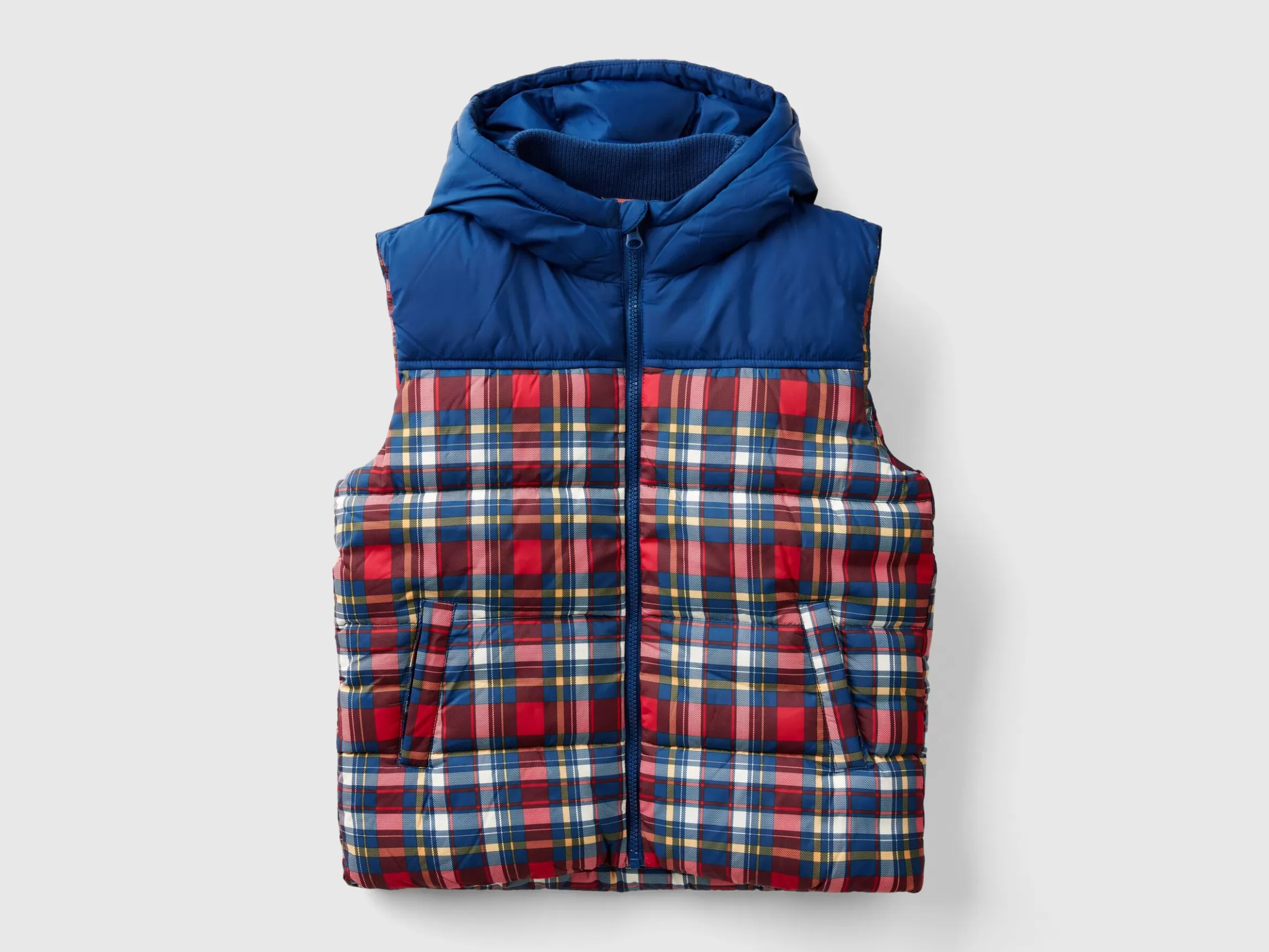 United Colors of Benetton Tartan padded vest