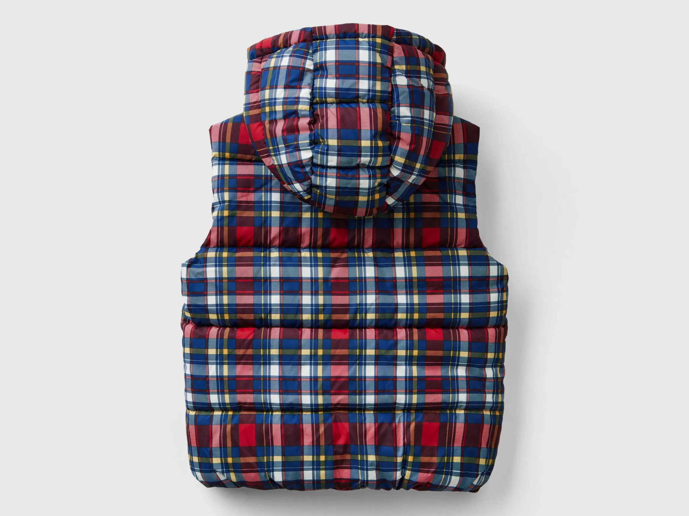 United Colors of Benetton Tartan padded vest