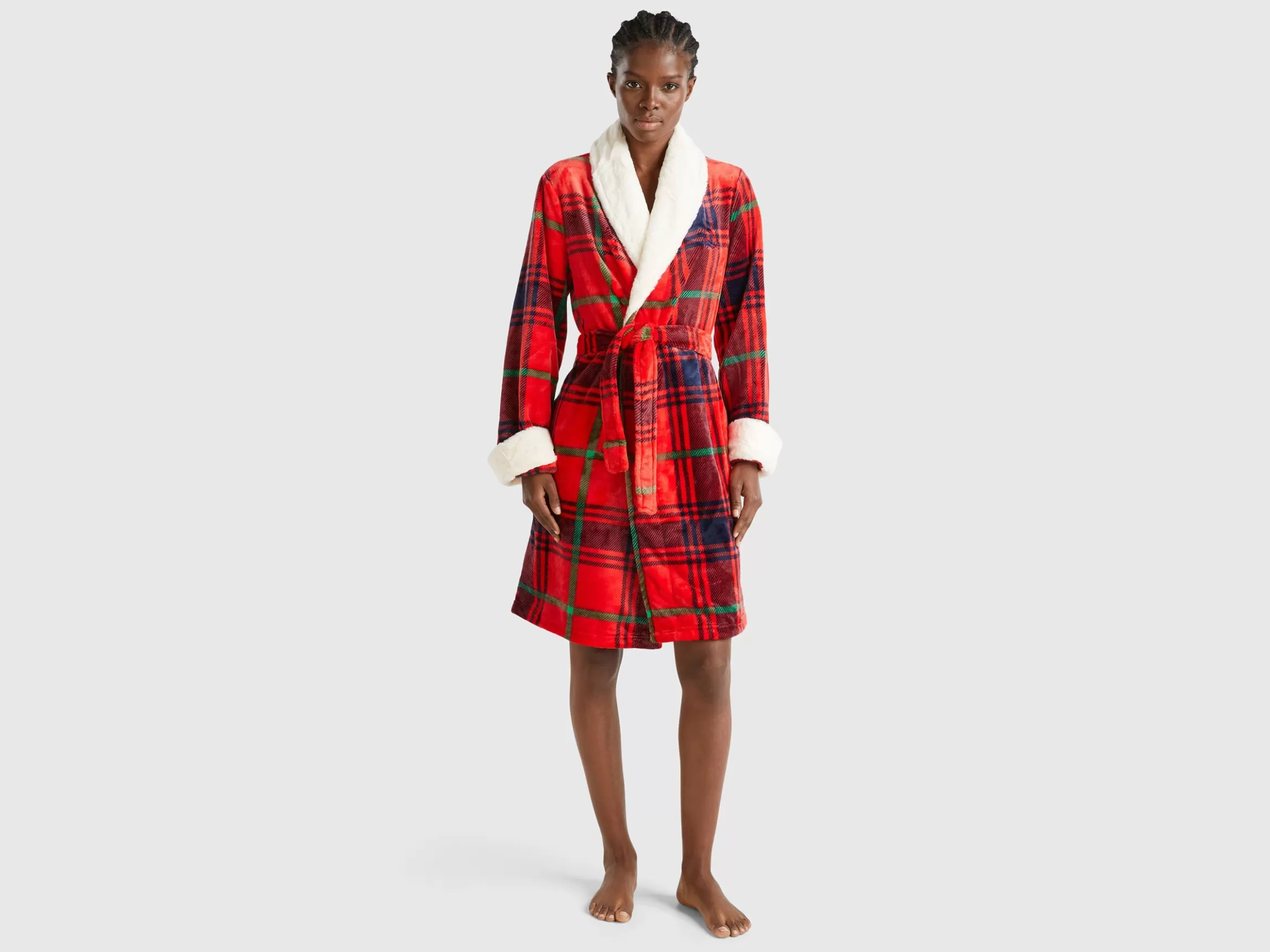 United Colors of Benetton Tartan robe