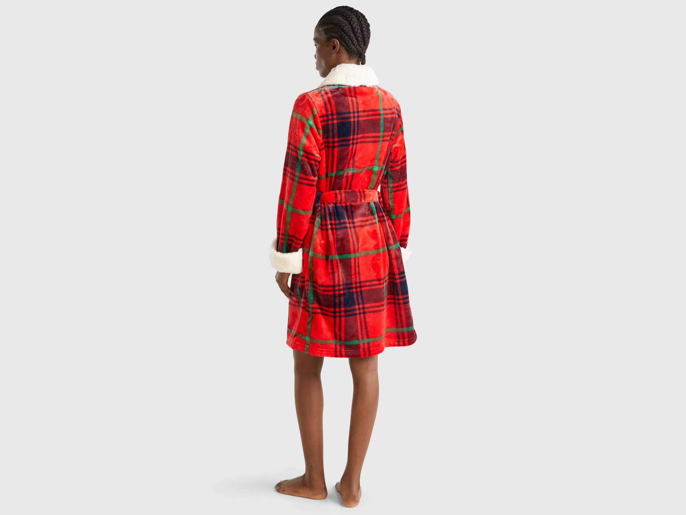 United Colors of Benetton Tartan robe