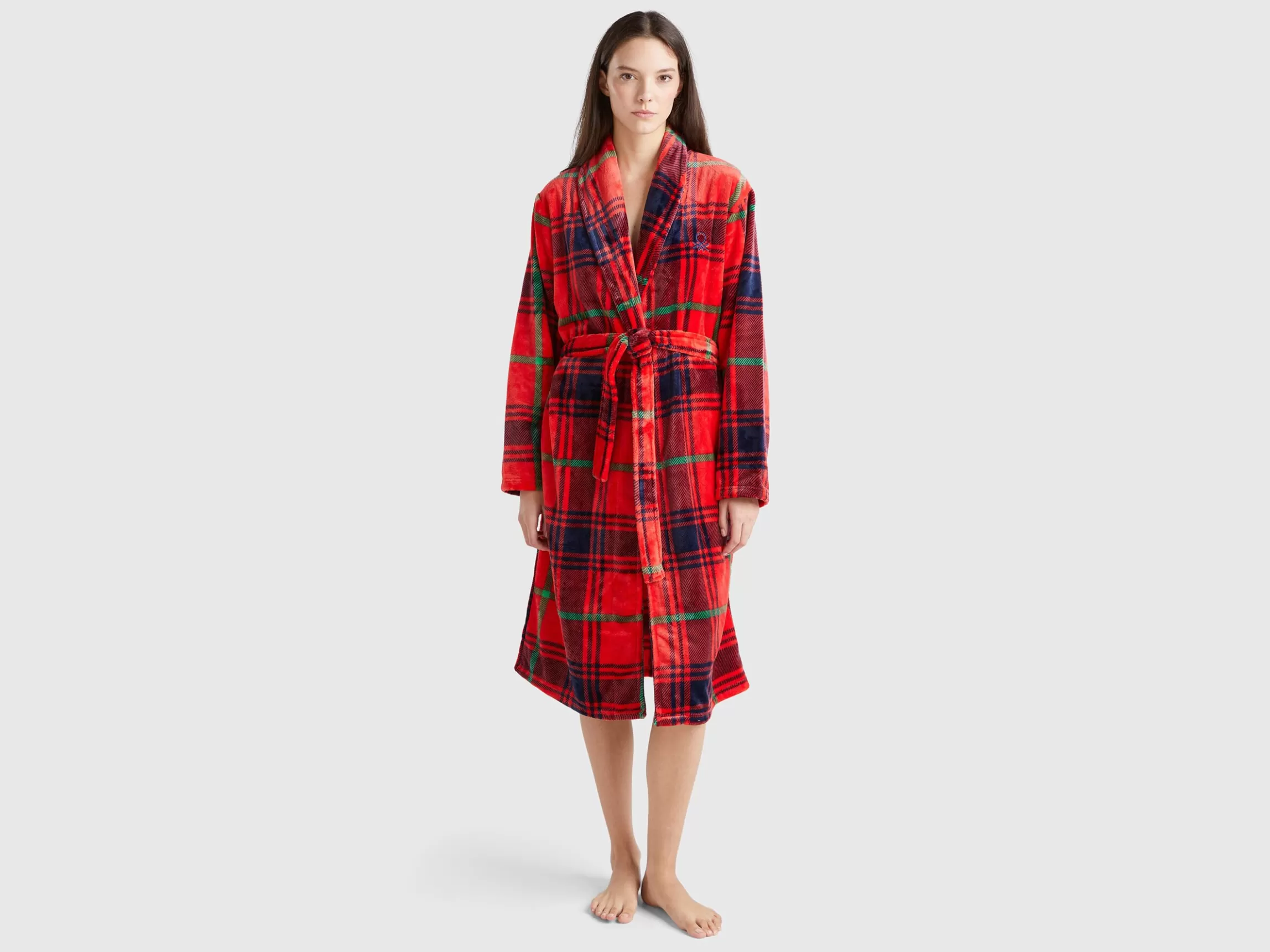 United Colors of Benetton Tartan robe