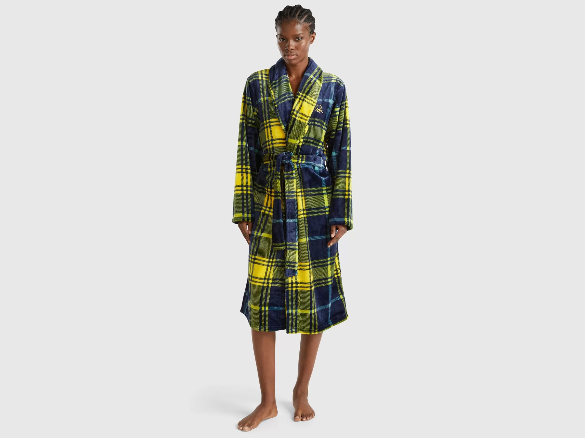 United Colors of Benetton Tartan robe