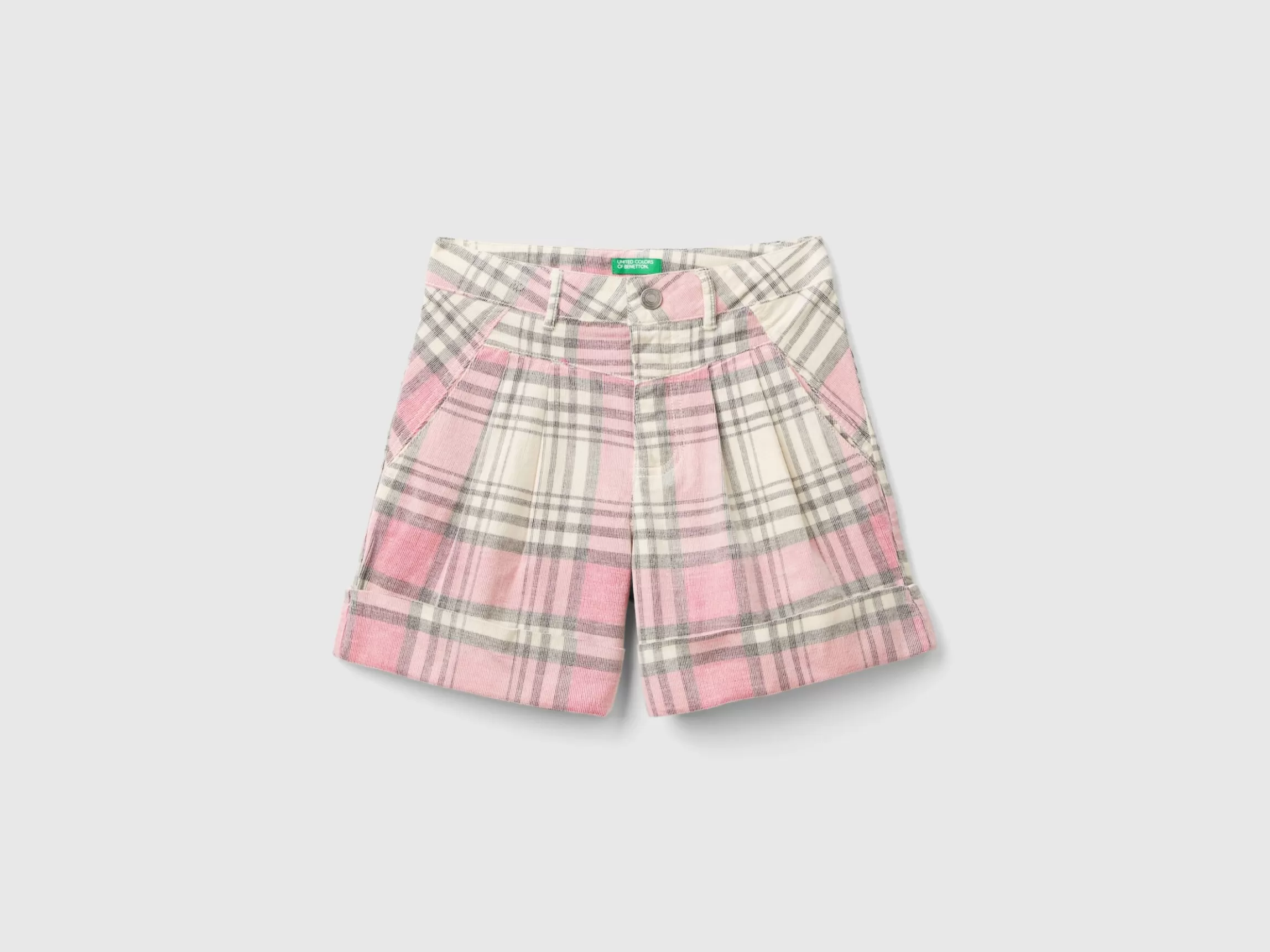 United Colors of Benetton Tartan velvet Bermudas