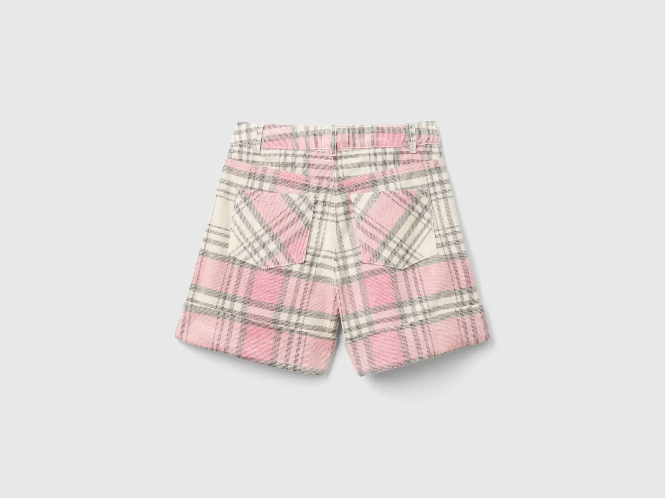 United Colors of Benetton Tartan velvet Bermudas