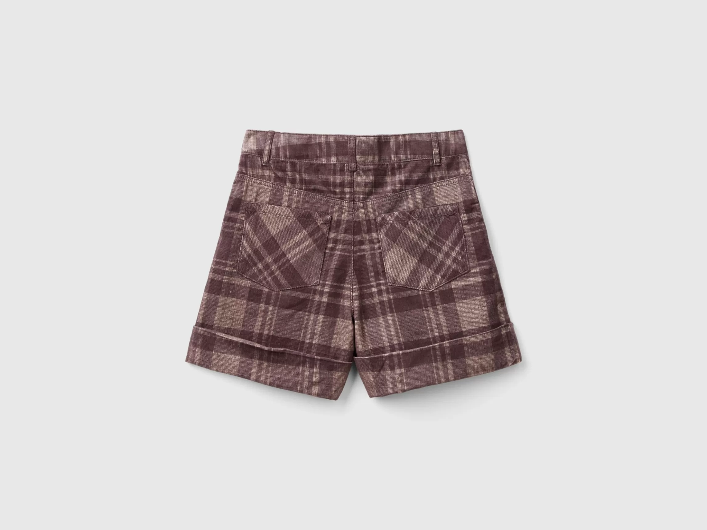 United Colors of Benetton Tartan velvet Bermudas