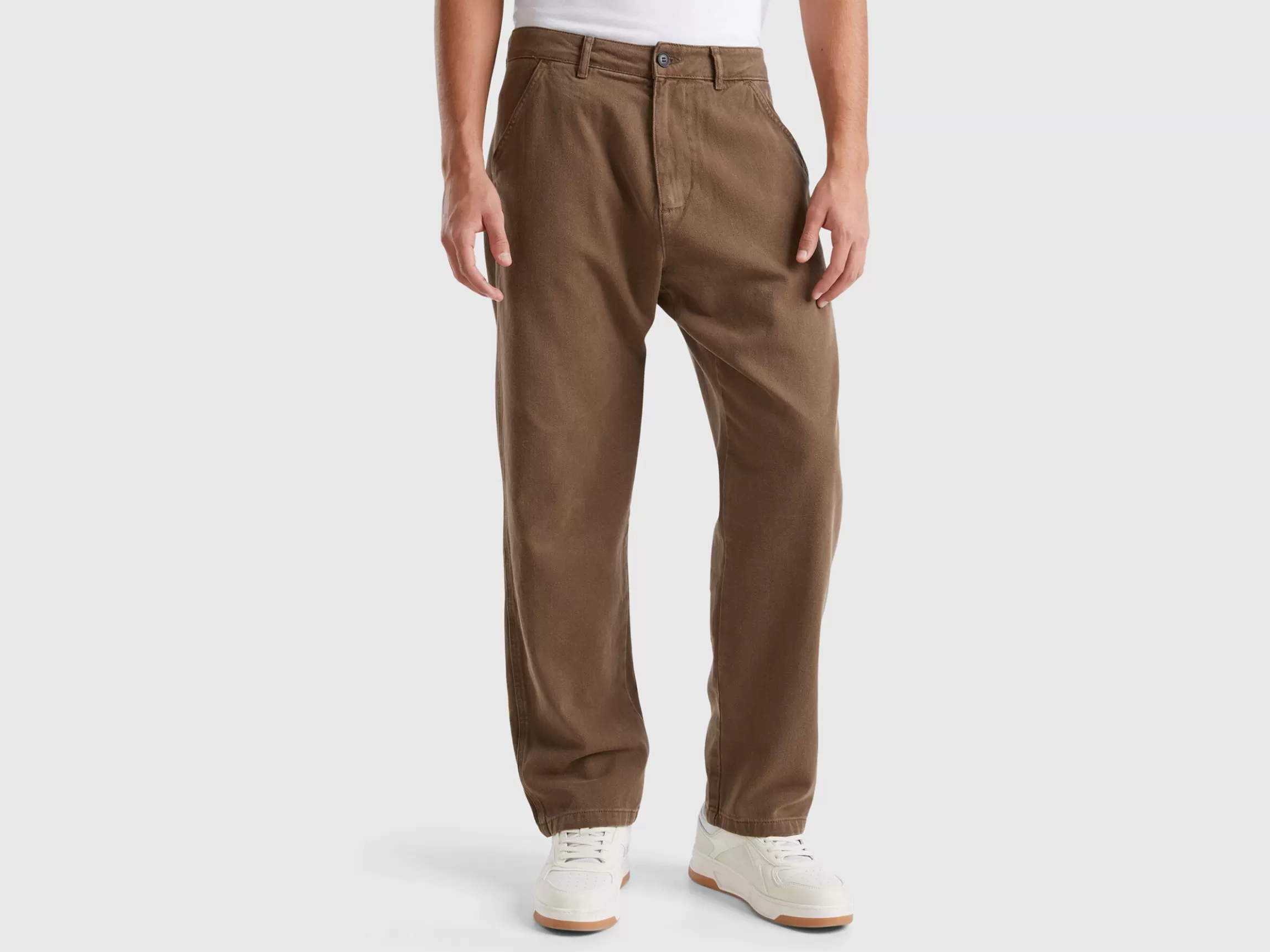 United Colors of Benetton Trousers in pure cotton