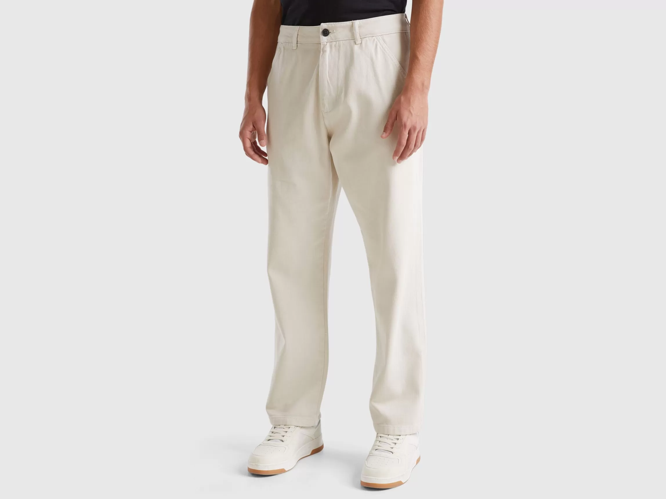 United Colors of Benetton Trousers in pure cotton