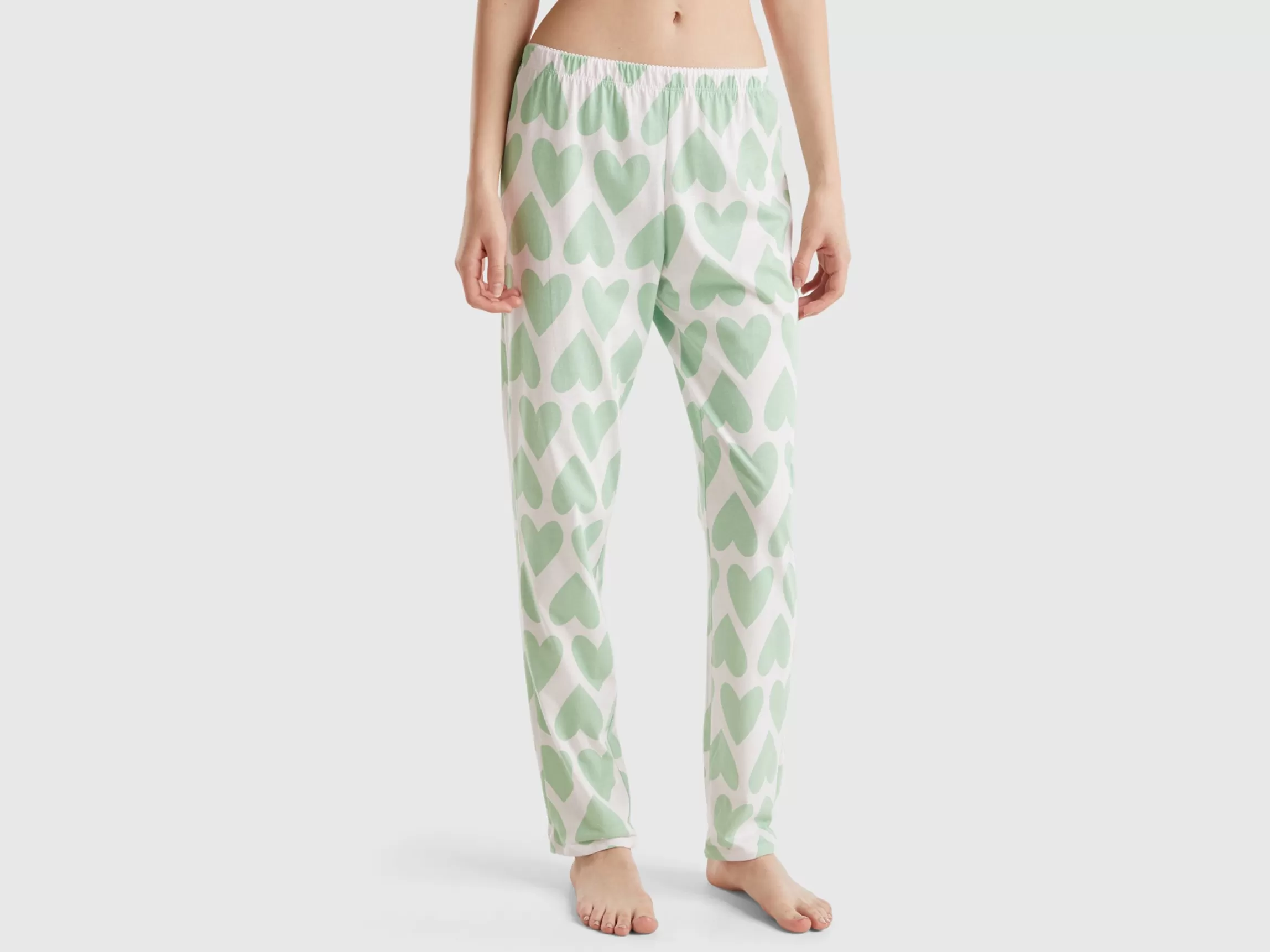 United Colors of Benetton Trousers with heart print