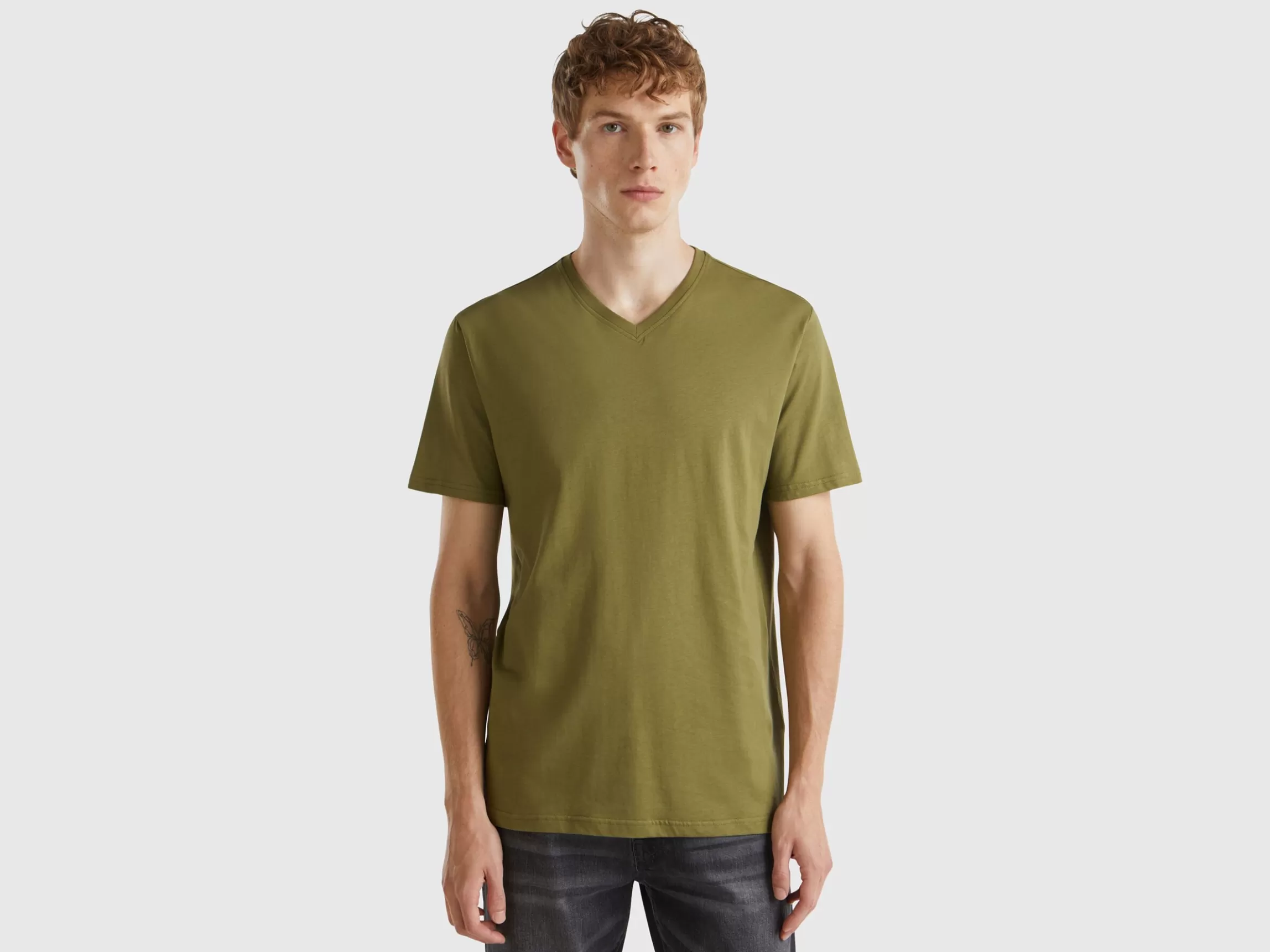 United Colors of Benetton T-shirt in long fiber cotton