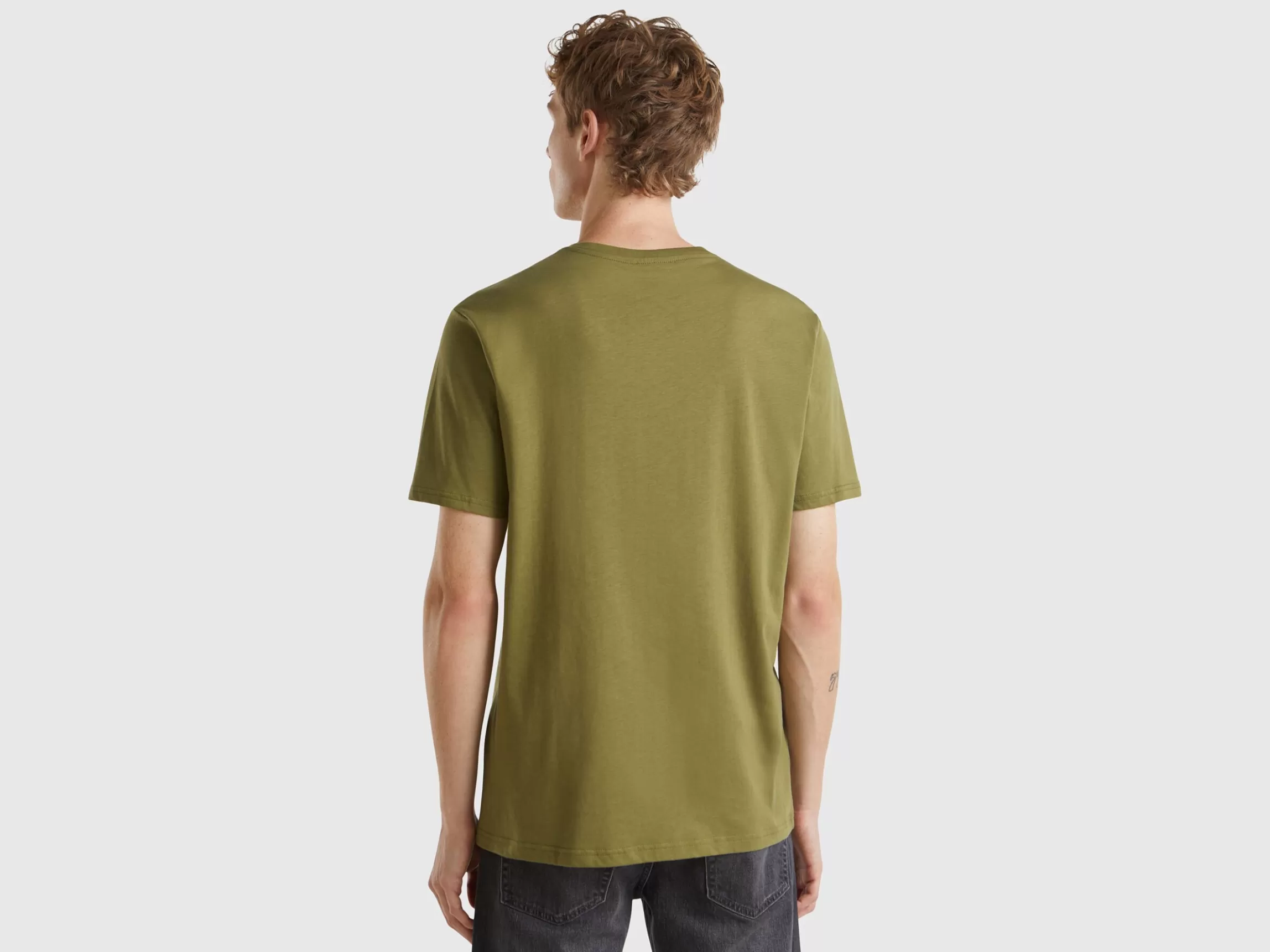 United Colors of Benetton T-shirt in long fiber cotton