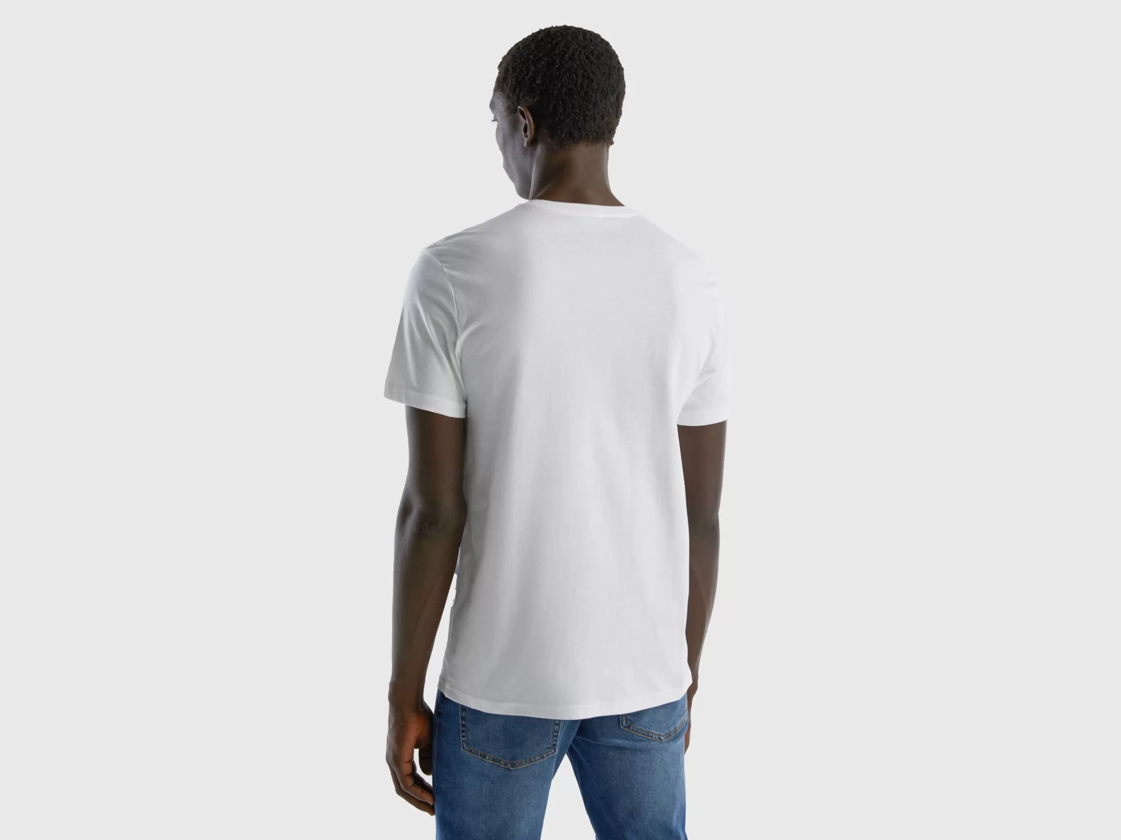 United Colors of Benetton T-shirt in long fiber cotton