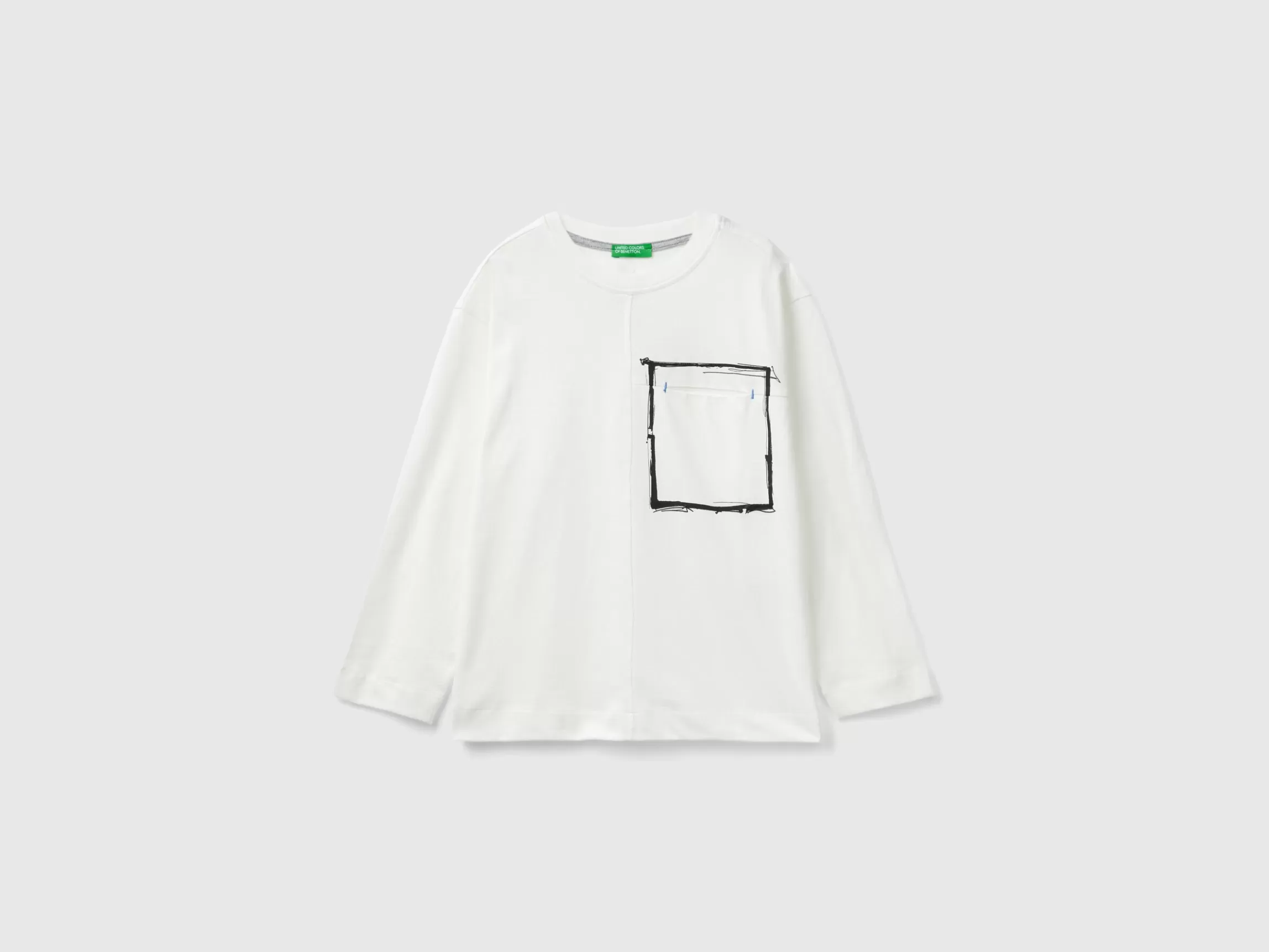 United Colors of Benetton T-shirt in organic cotton with pocket