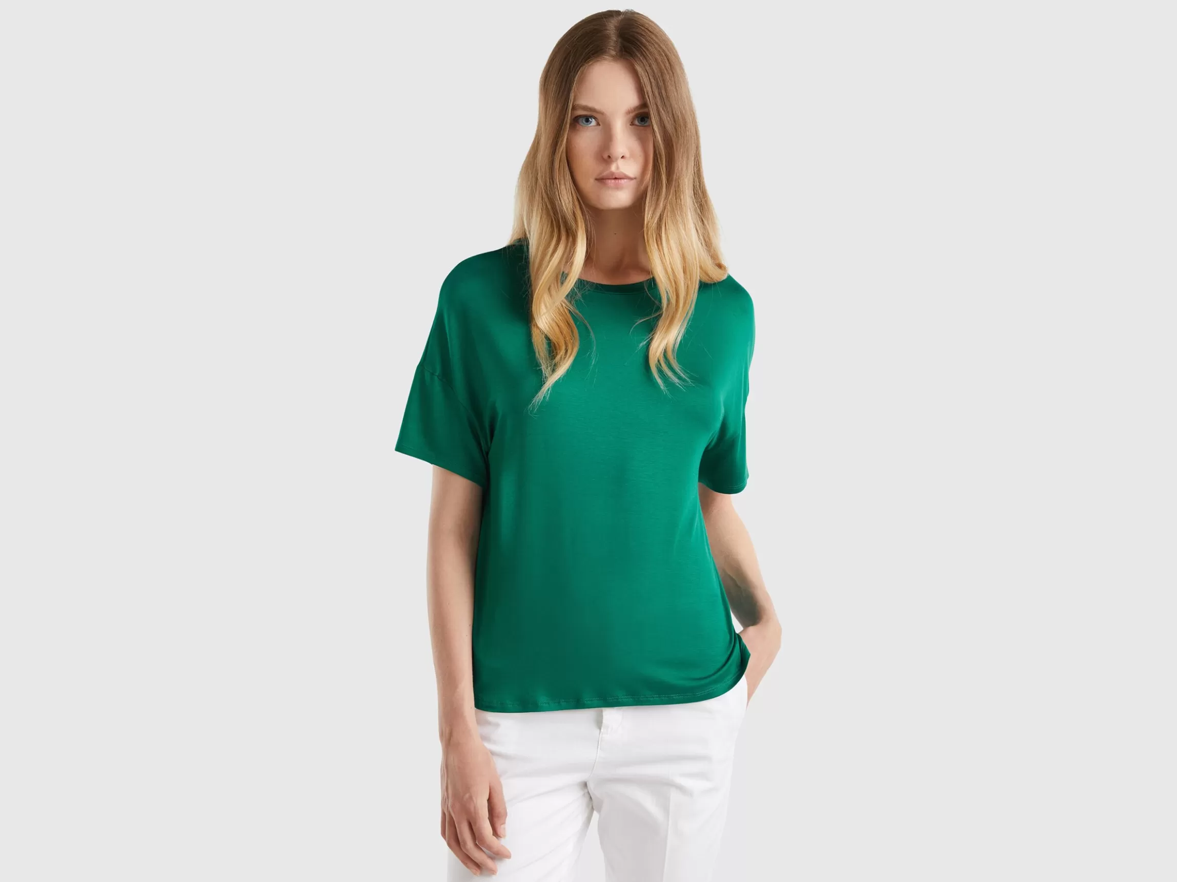 United Colors of Benetton T-shirt in stretch viscose