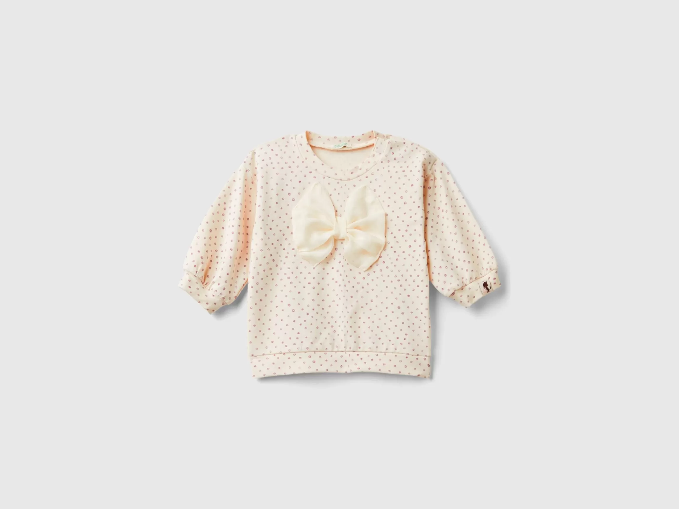 United Colors of Benetton T-shirt in warm cotton with bow