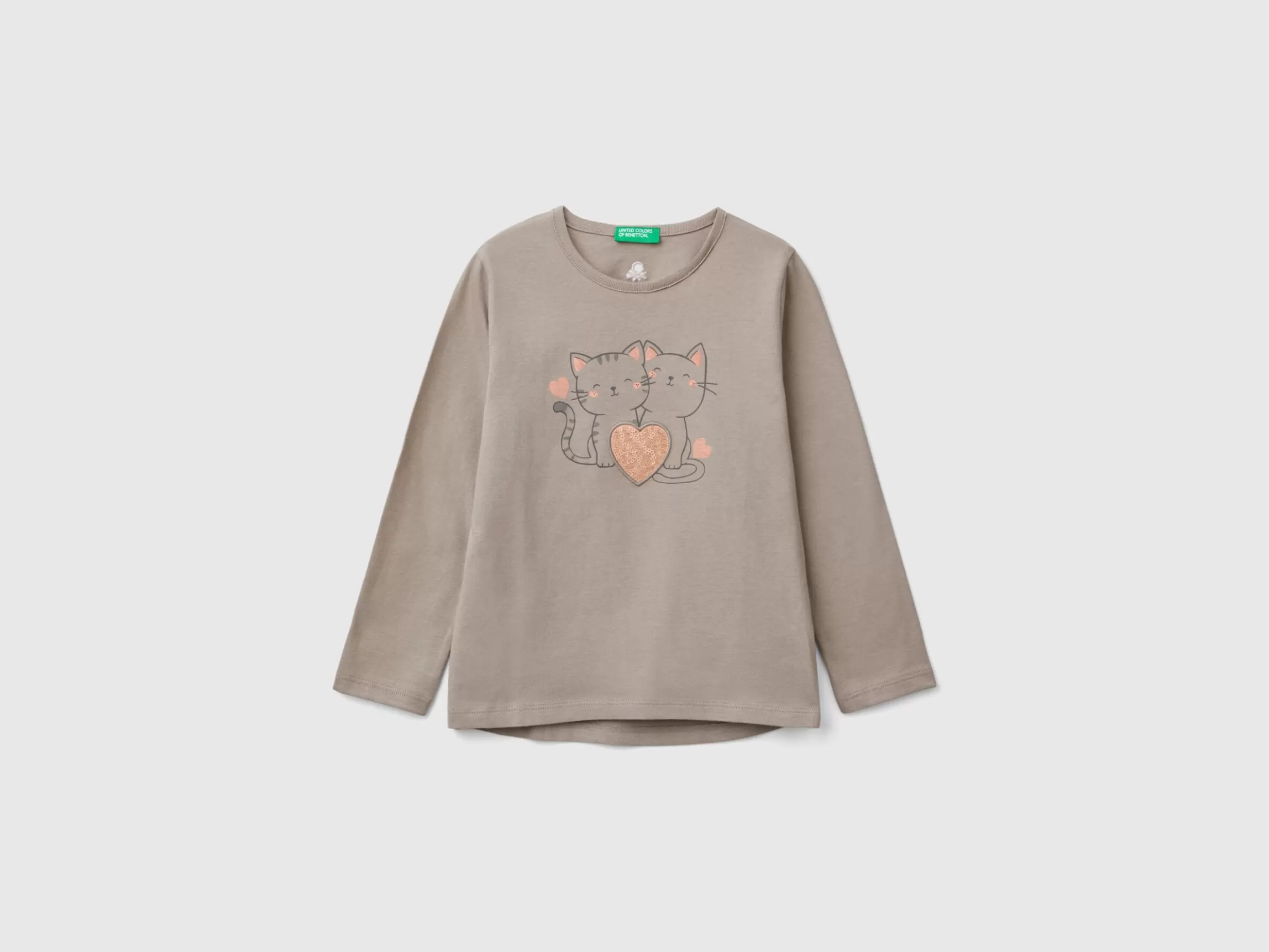 United Colors of Benetton T-shirt with print and sequins