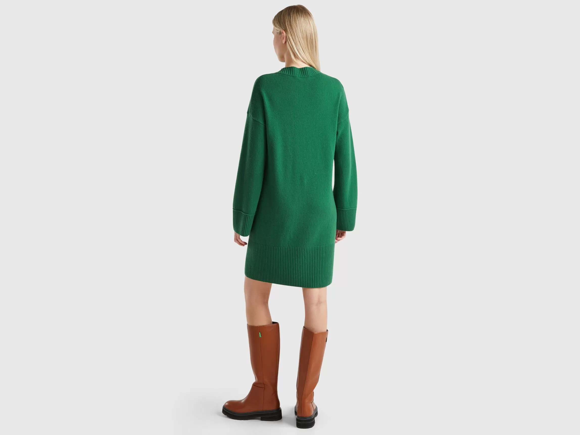 United Colors of Benetton Turtleneck dress in wool blend