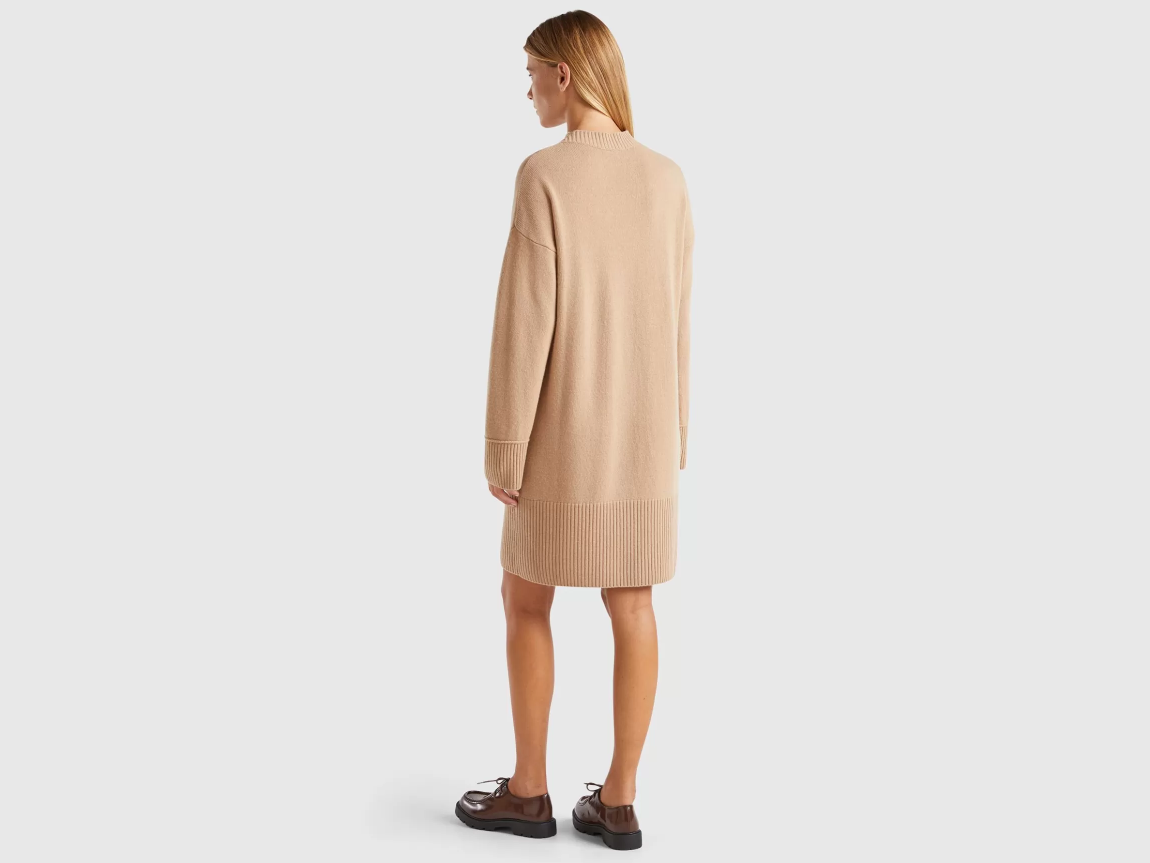 United Colors of Benetton Turtleneck dress in wool blend