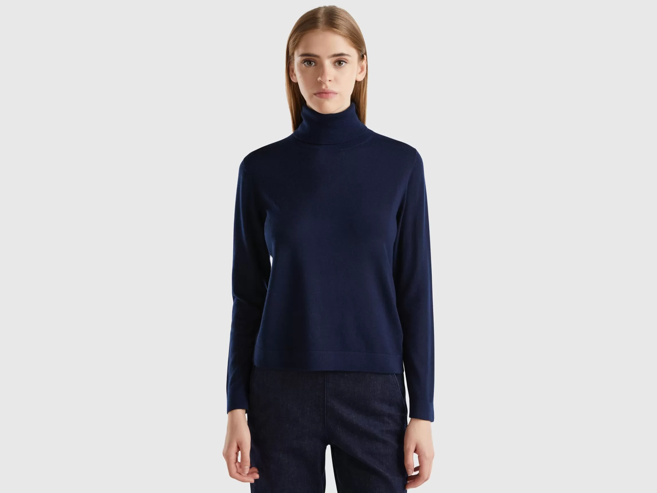 United Colors of Benetton Turtleneck in pure Merino wool