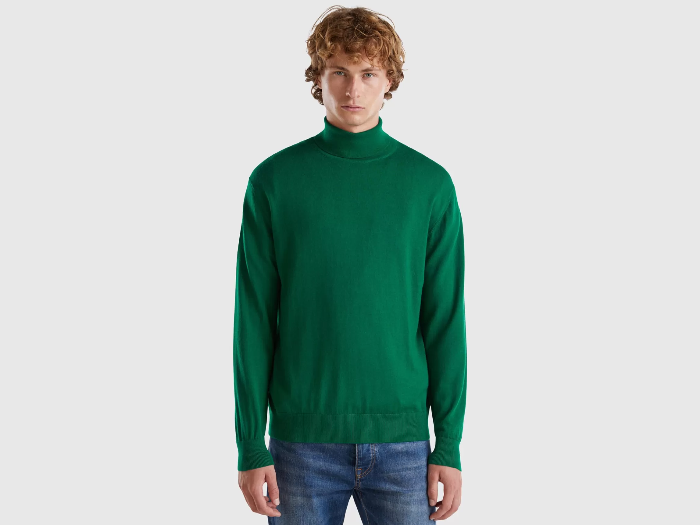 United Colors of Benetton Turtleneck in pure Merino wool