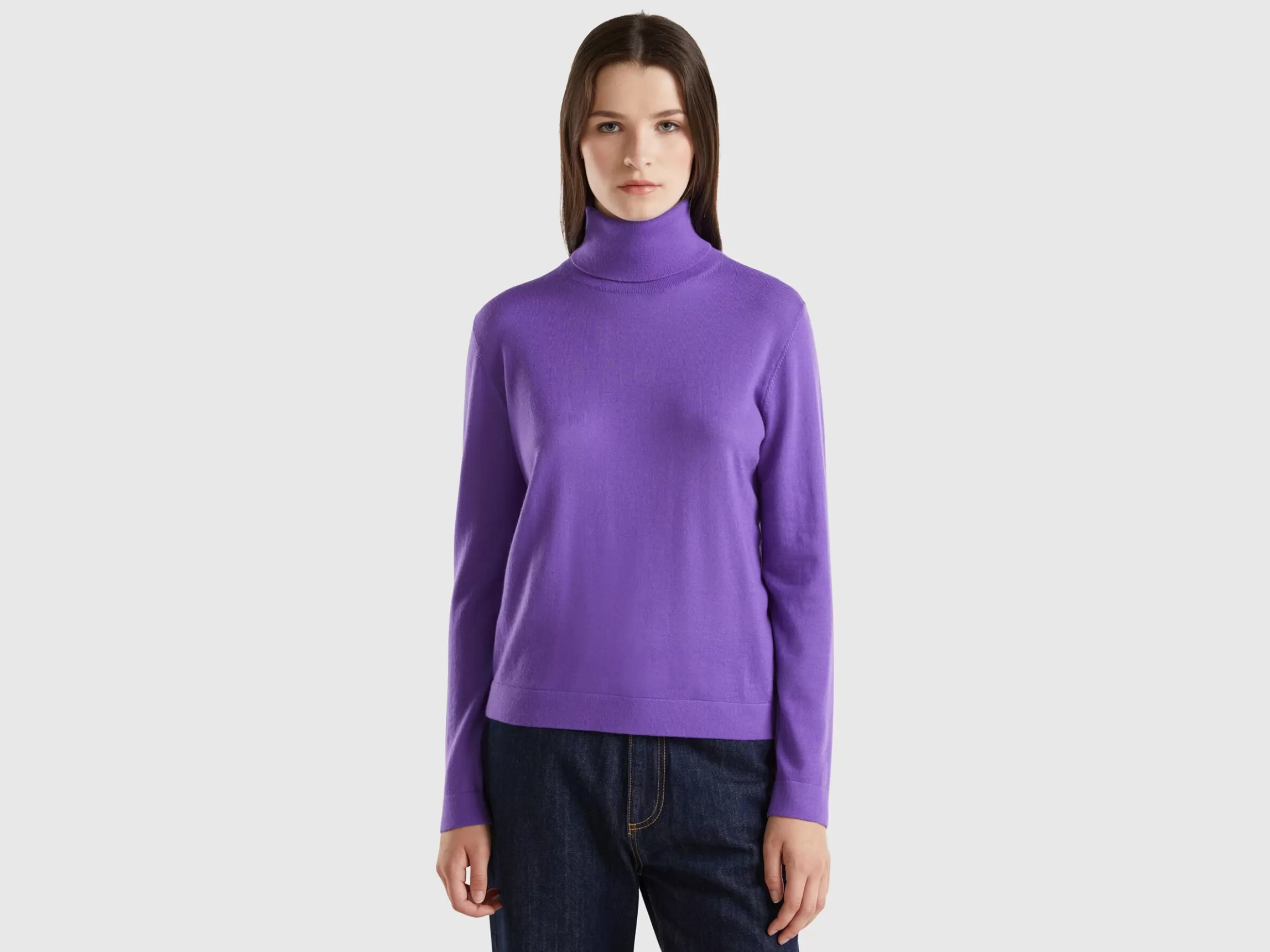 United Colors of Benetton Turtleneck in pure Merino wool