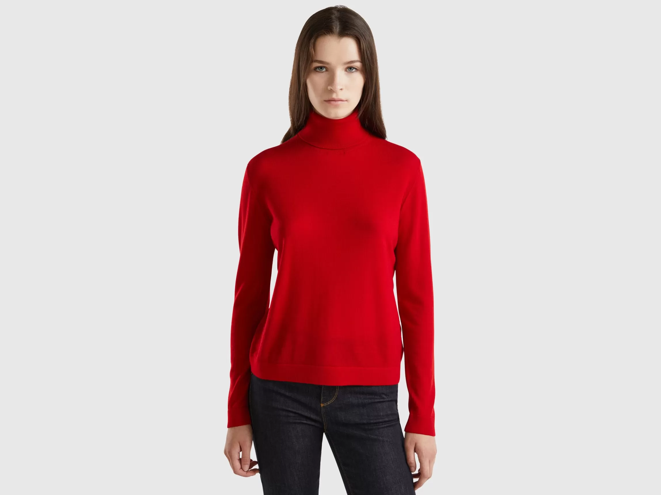 United Colors of Benetton Turtleneck in pure Merino wool