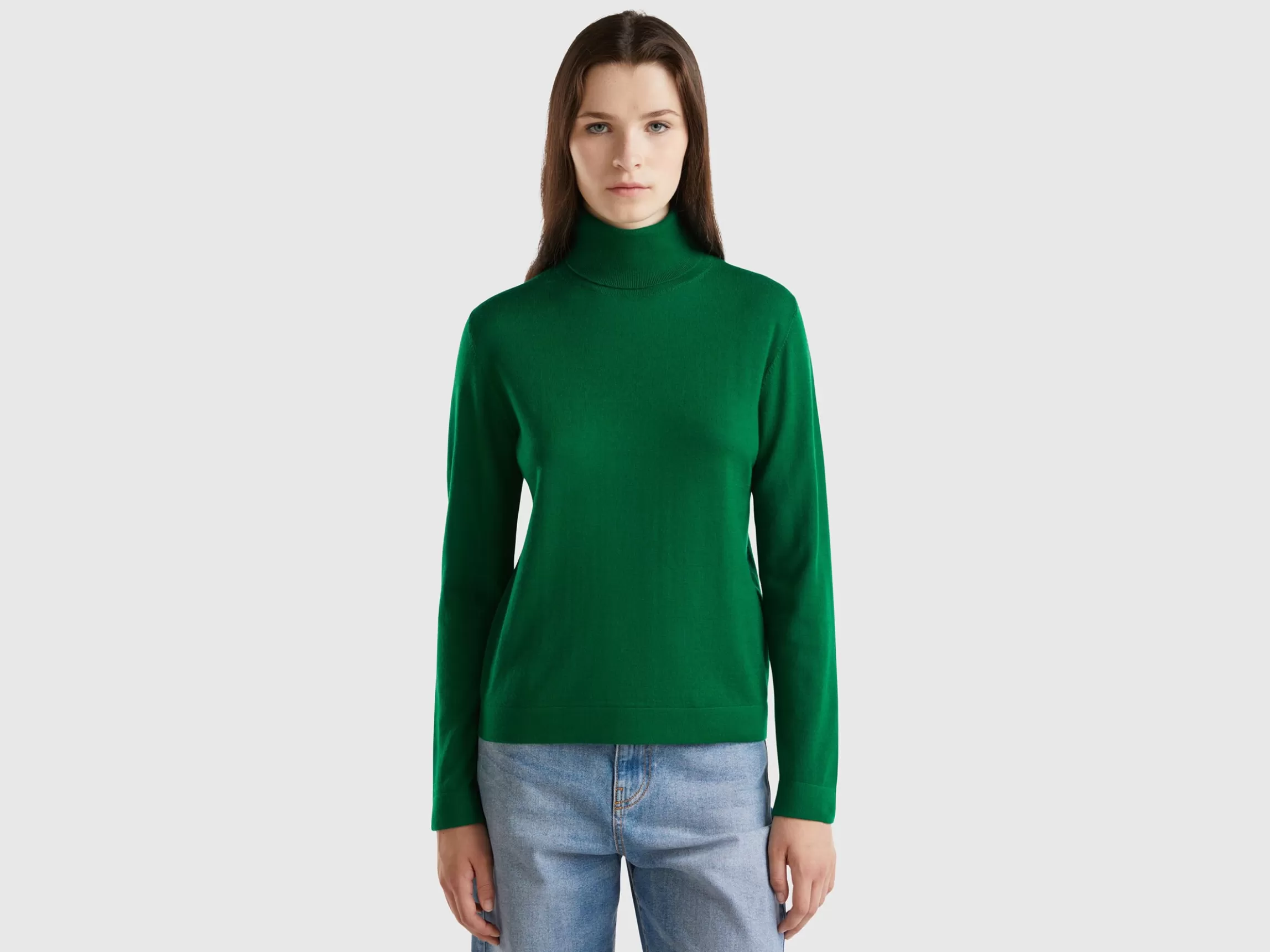 United Colors of Benetton Turtleneck in pure Merino wool